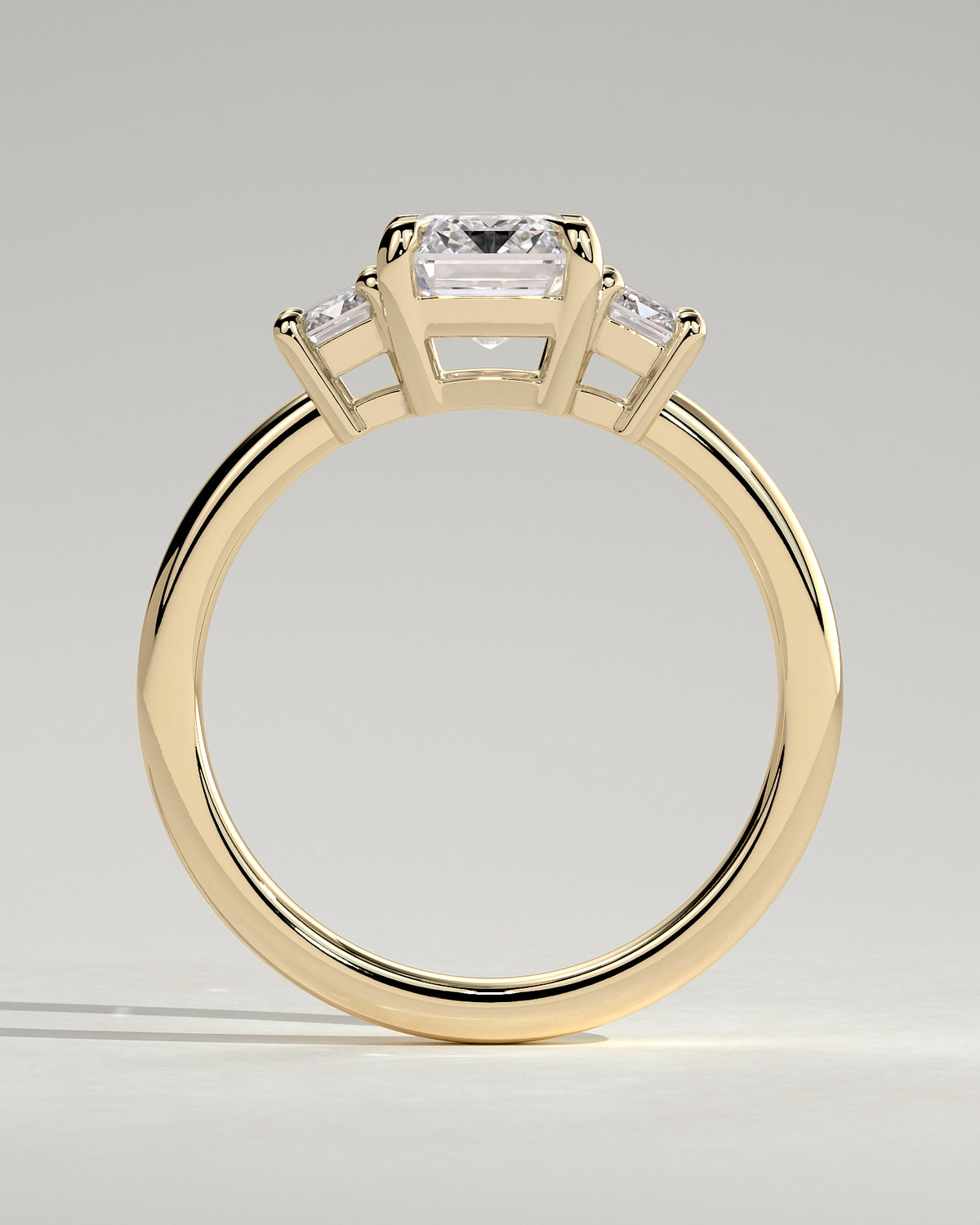 MET 0120 - 2 ct center stone - 18k Yellow Gold source reference - setting detail view