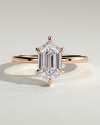 MET 0122 - 2 ct center stone - 18k Rose Gold source reference - front view