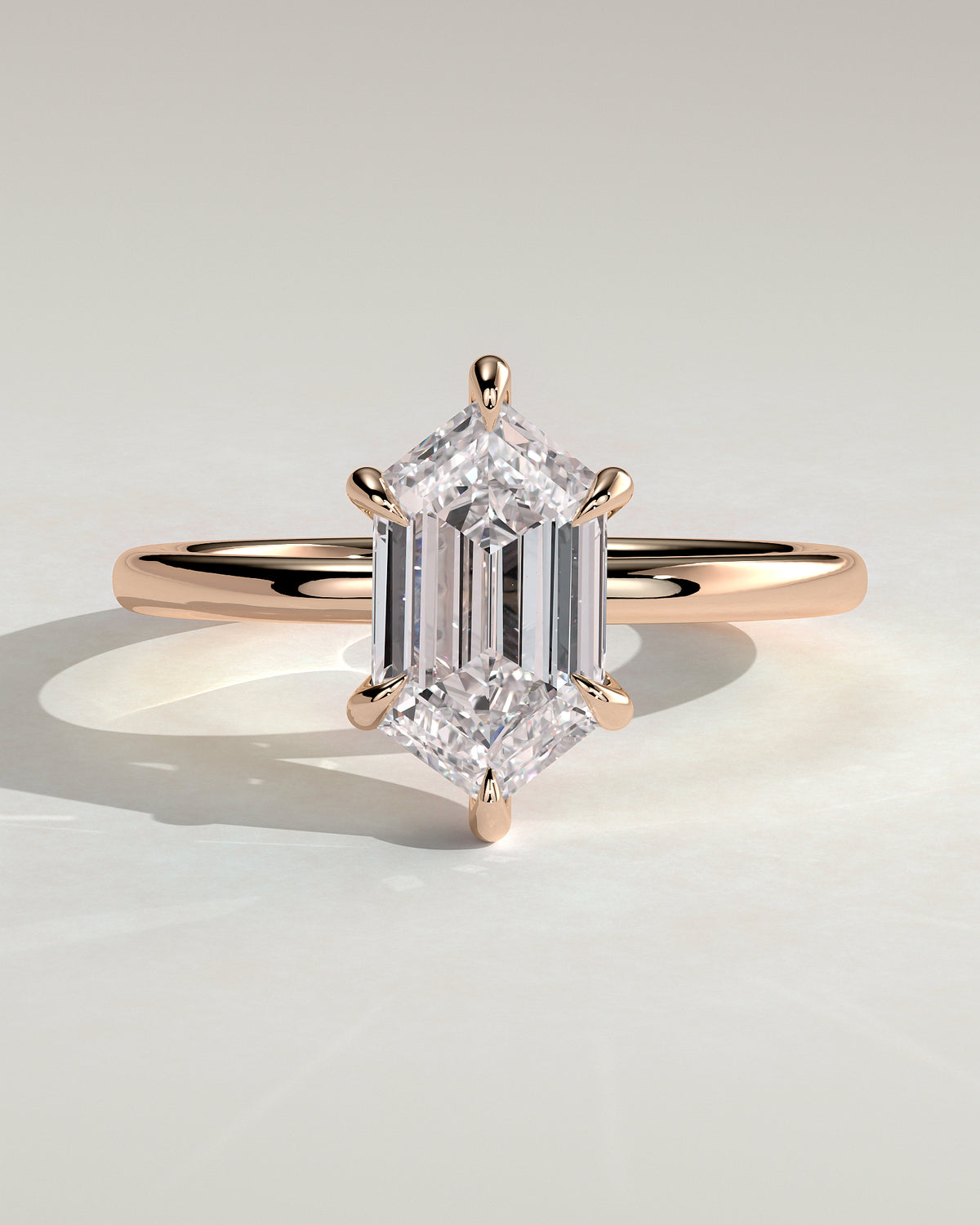 MET 0122 - 2 ct center stone - 18k Rose Gold source reference - front view