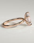 MET 0122 - 2 ct center stone - 18k Rose Gold source reference - setting detail view