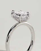 MET 0122 - 2 ct center stone - 18k White Gold source reference - setting detail view