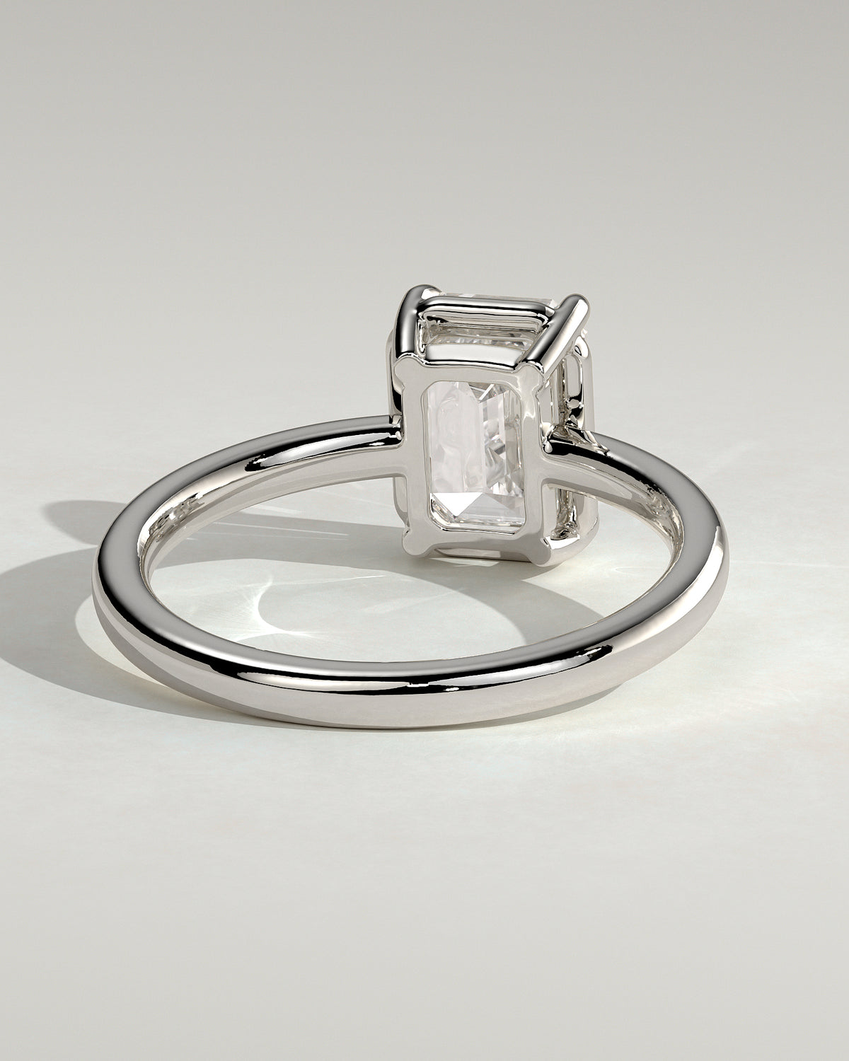 MET 0123 - 2 ct center stone - 18k White Gold source reference - setting detail view