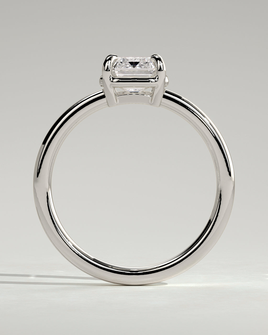 MET 0123 - 2 ct center stone - 18k White Gold source reference - setting detail view