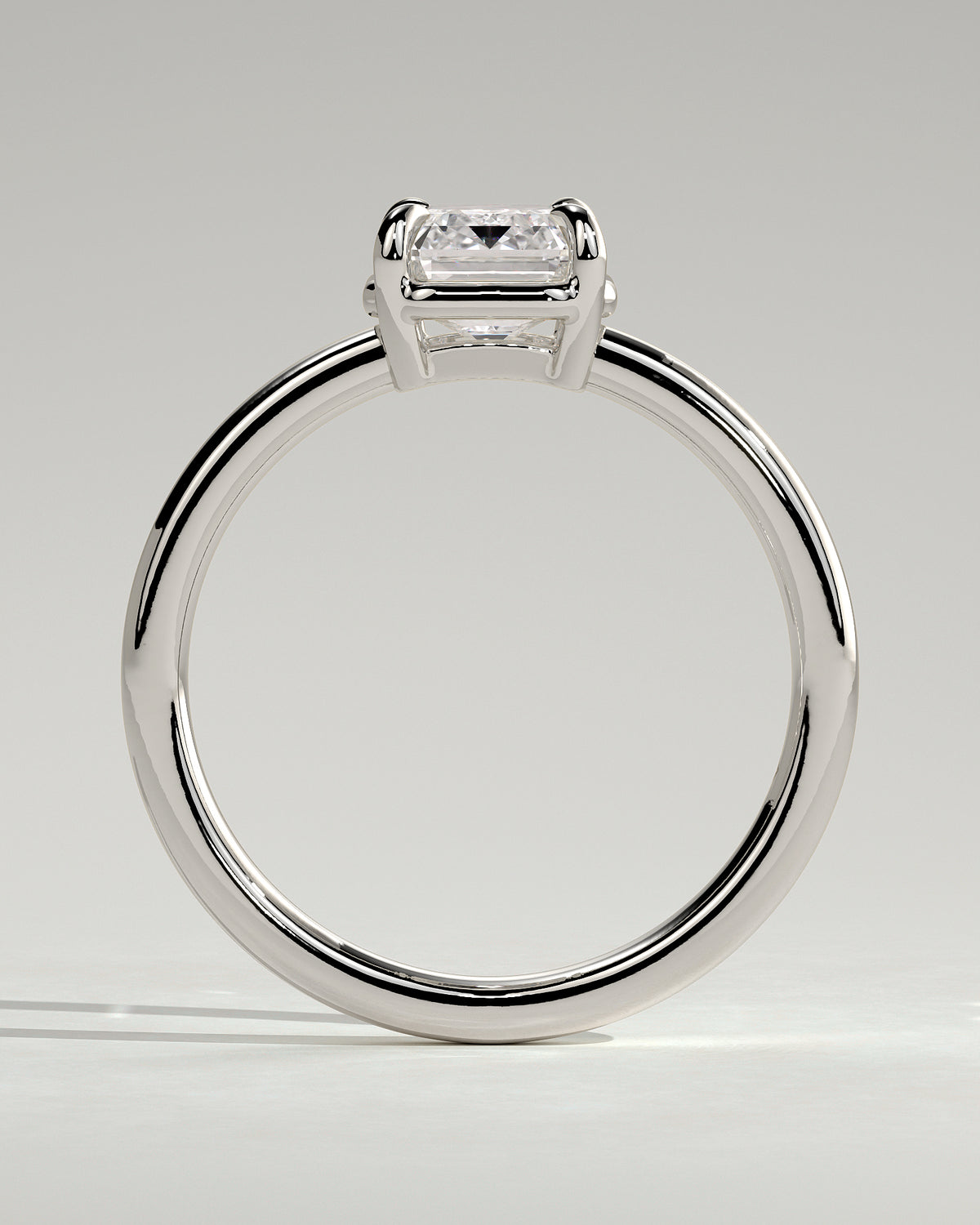 MET 0123 - 2 ct center stone - 18k White Gold source reference - setting detail view