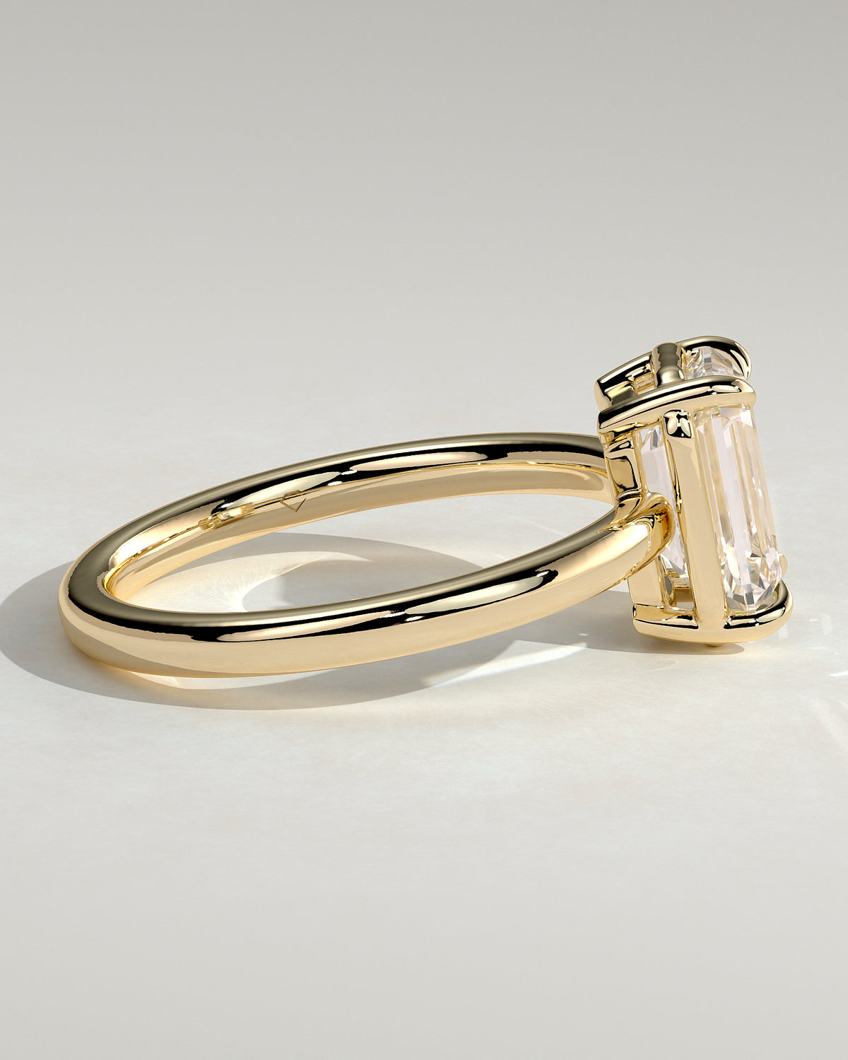MET 0123 - 2 ct center stone - 18k Yellow Gold source reference - setting detail view