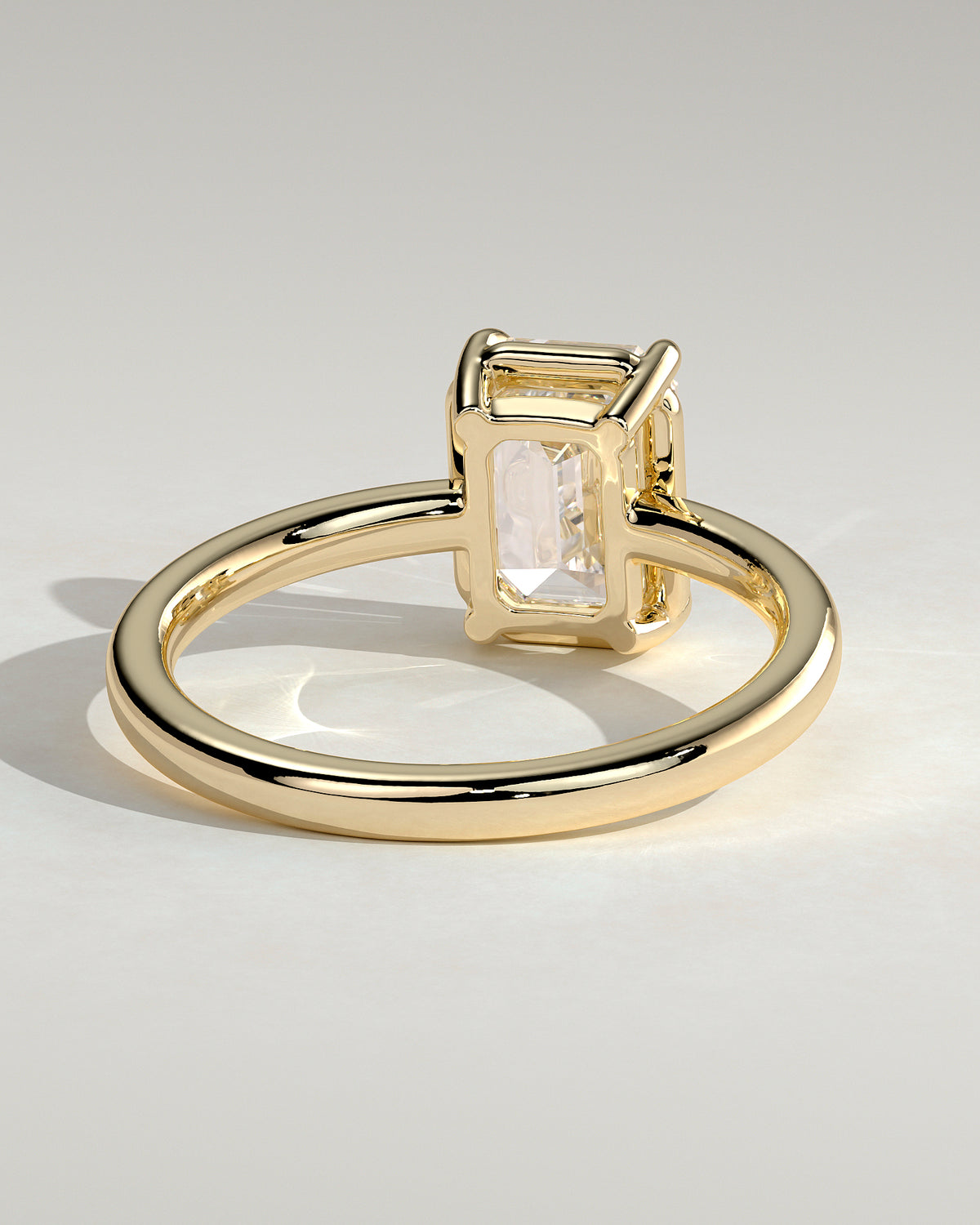 MET 0123 - 2 ct center stone - 18k Yellow Gold source reference - setting detail view