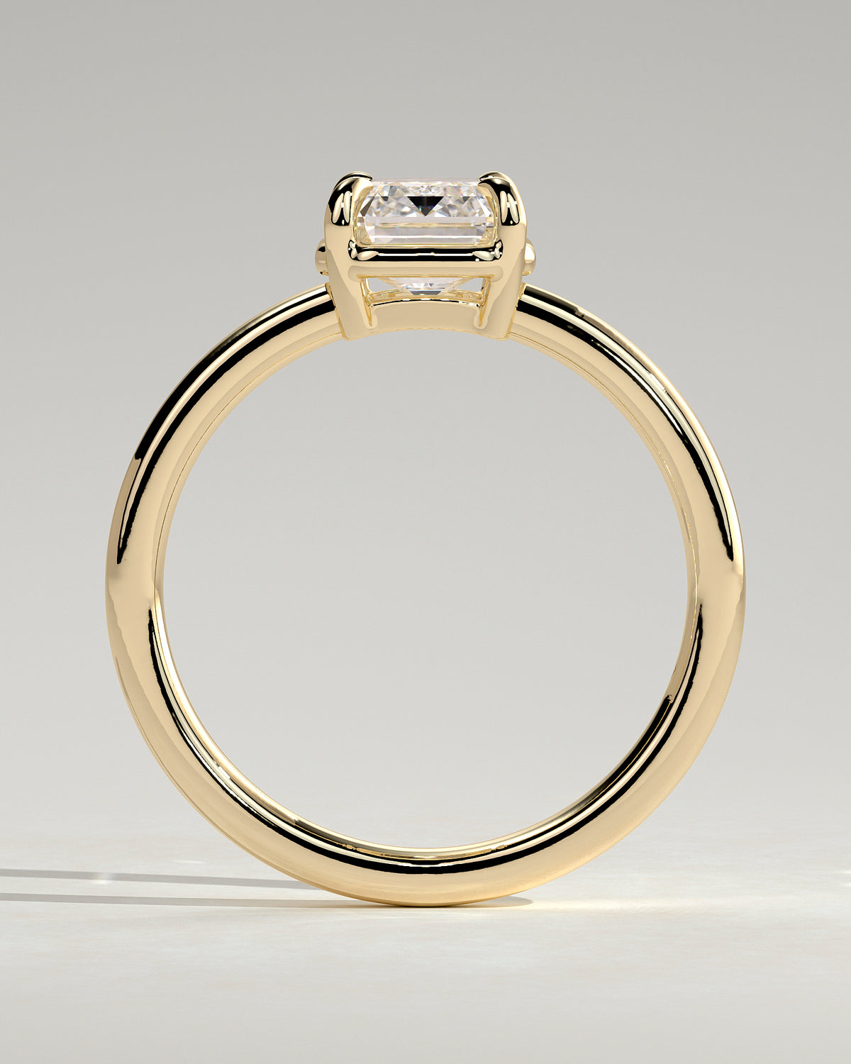 MET 0123 - 2 ct center stone - 18k Yellow Gold source reference - setting detail view