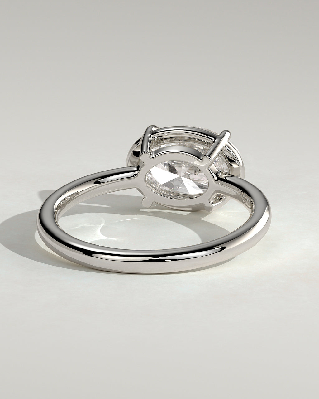 MET 0124 - 2 ct center stone - 18k White Gold source reference - setting detail view