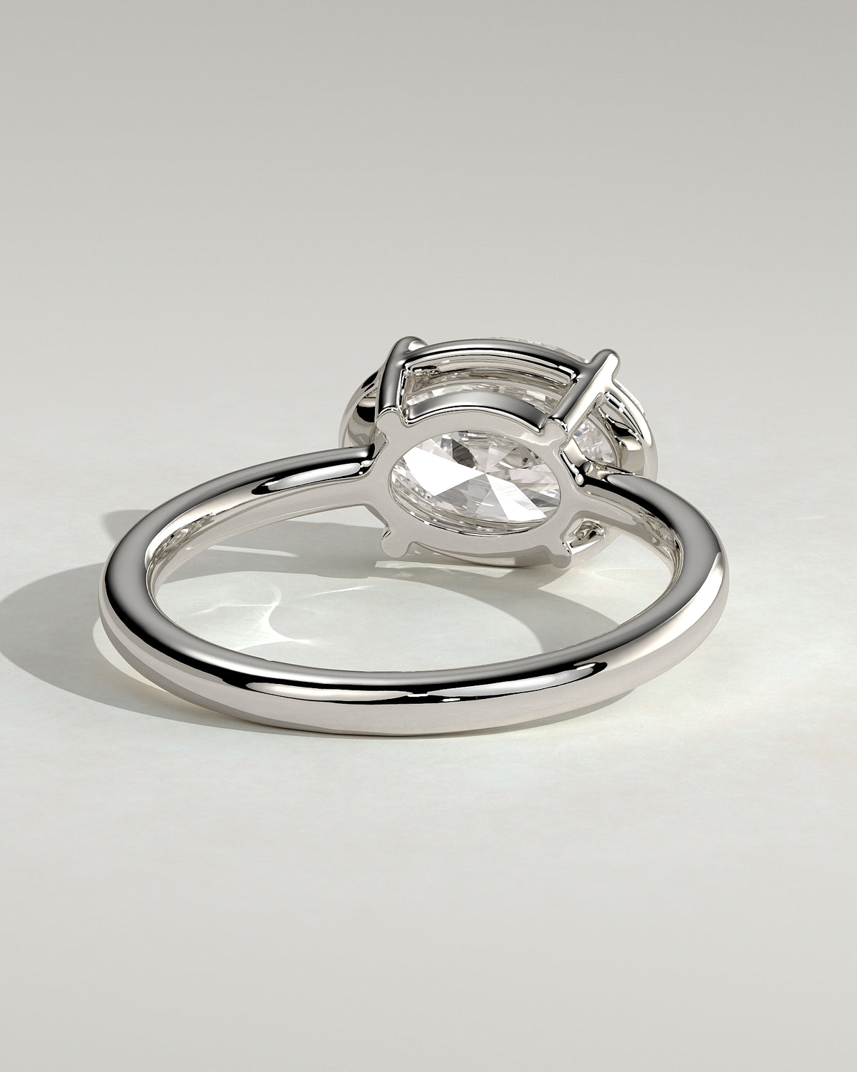 MET 0124 - 2 ct center stone - 18k White Gold source reference - setting detail view