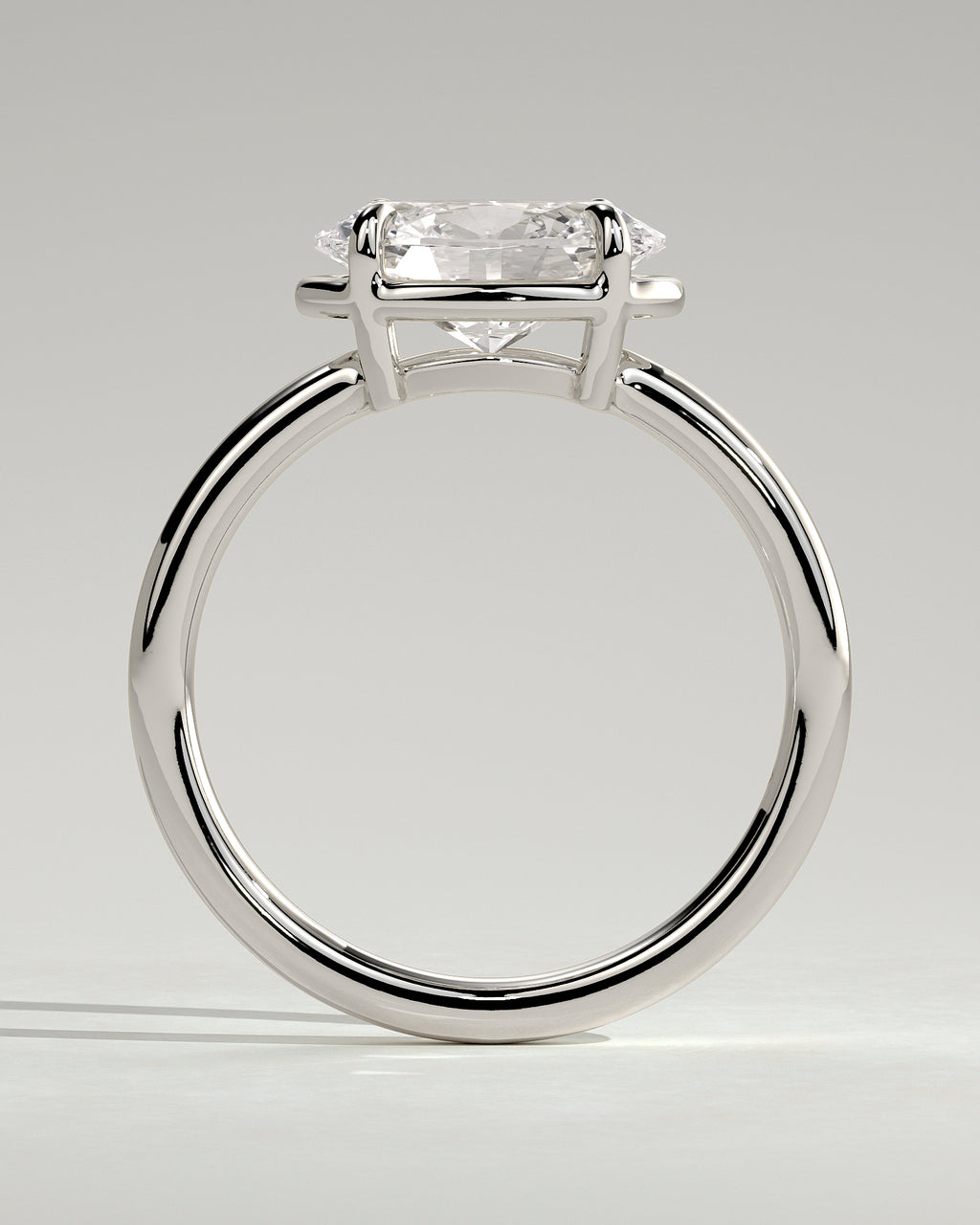 MET 0124 - 2 ct center stone - 18k White Gold source reference - setting detail view