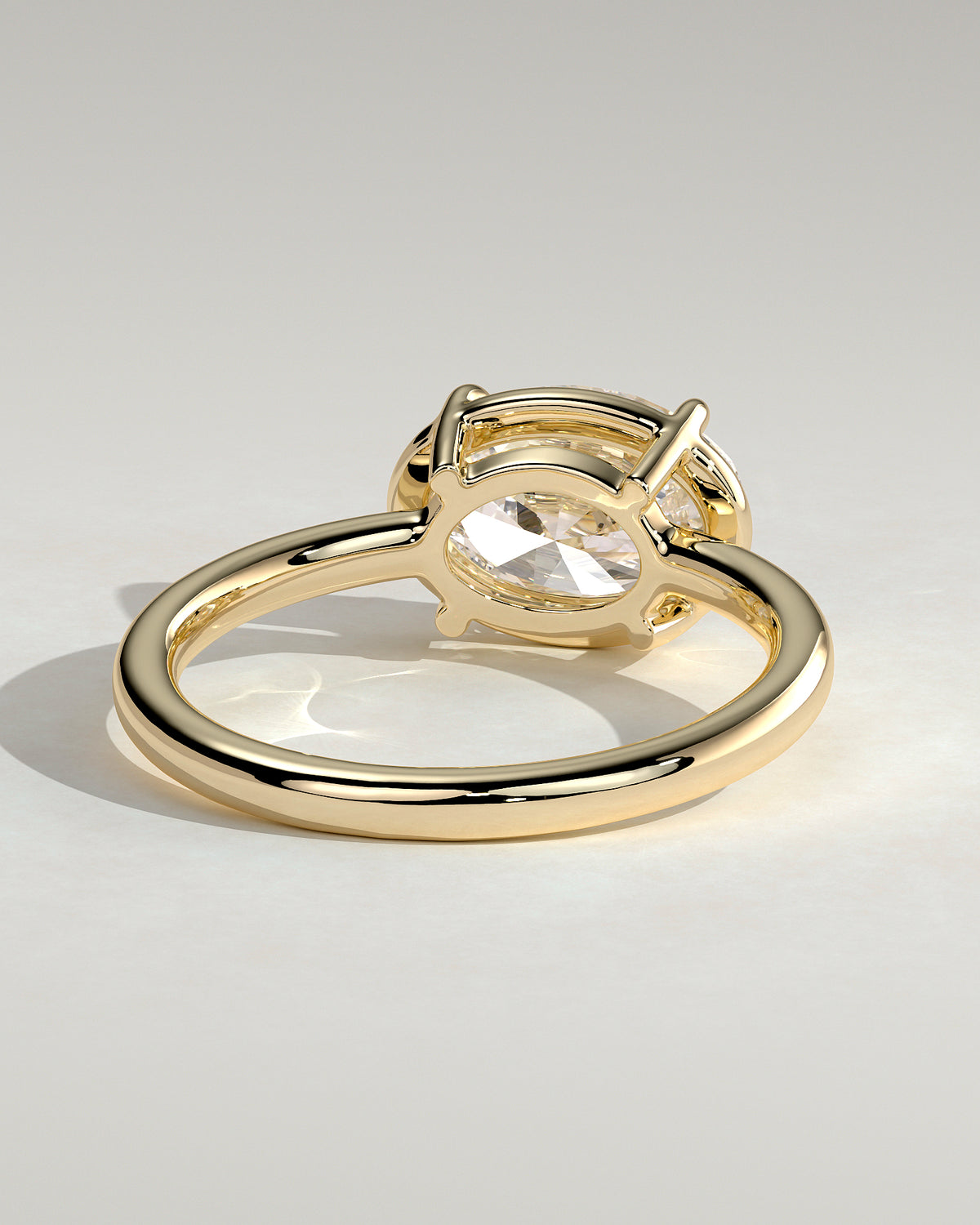 MET 0124 - 2 ct center stone - 18k Yellow Gold source reference - setting detail view