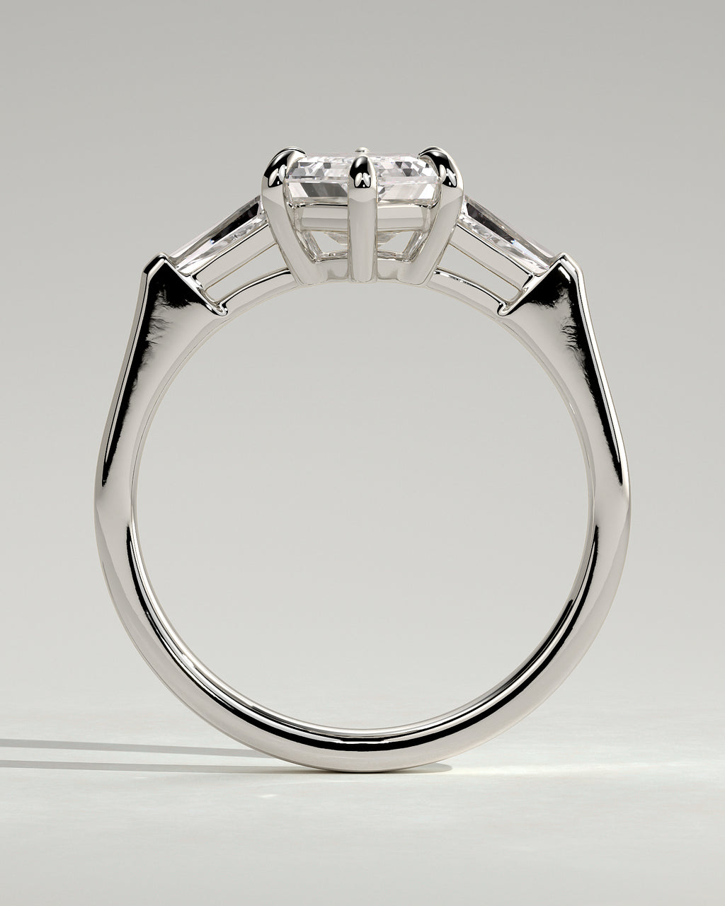 MET 0125 - 2 ct center stone - 18k White Gold source reference - setting detail view