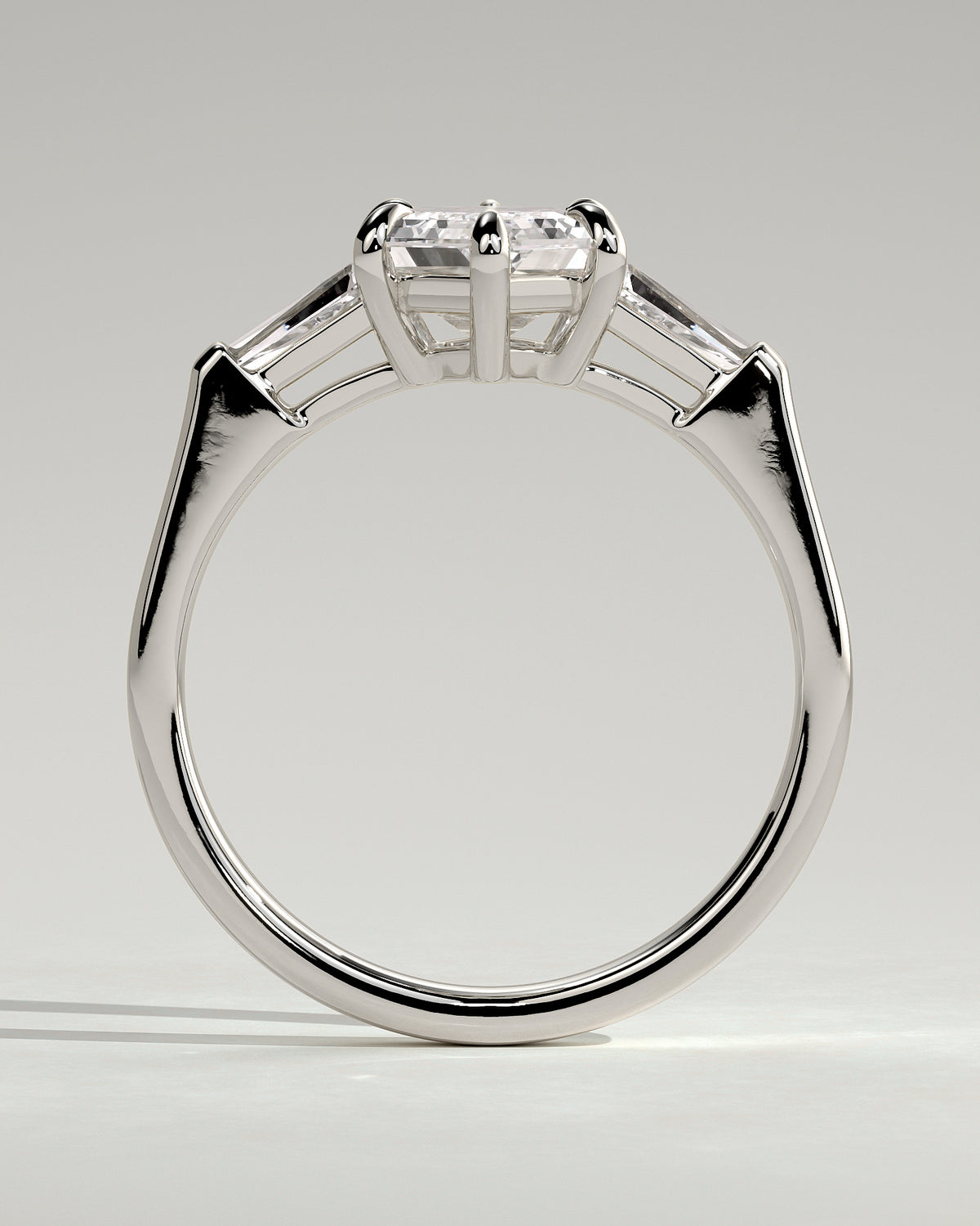 MET 0125 - 2 ct center stone - 18k White Gold source reference - setting detail view