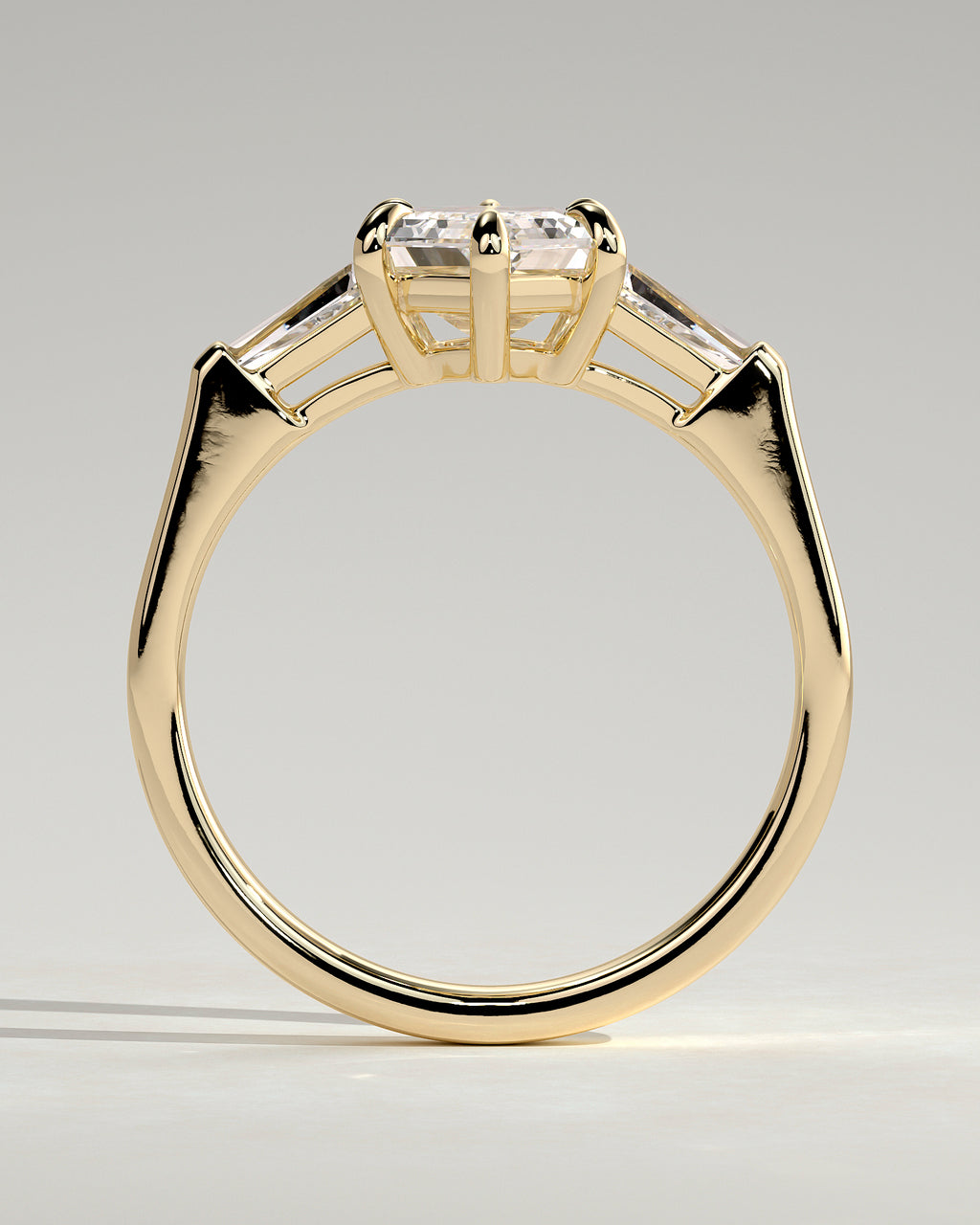 MET 0125 - 2 ct center stone - 18k Yellow Gold source reference - setting detail view