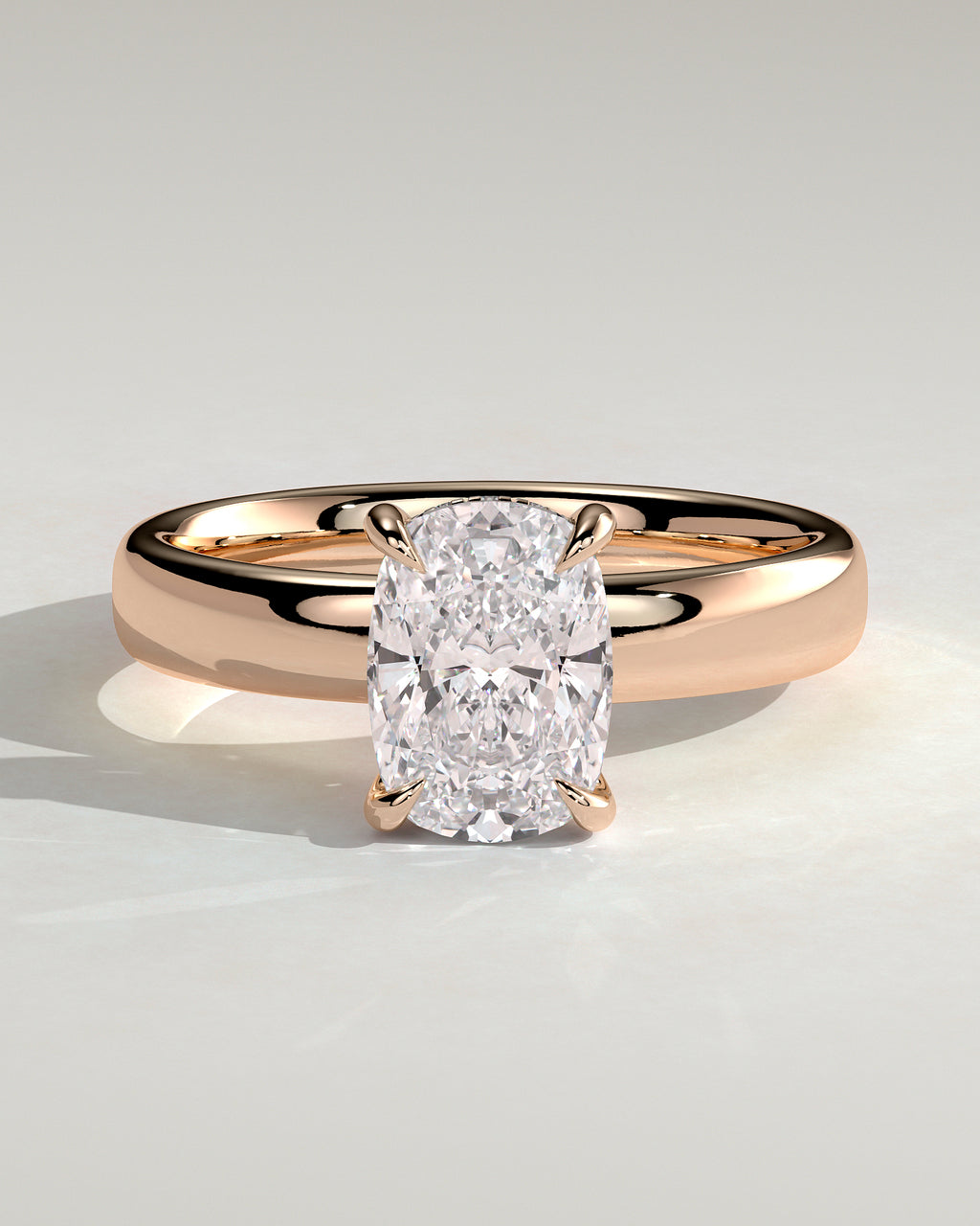 MET 0127 - 2 ct center stone - 18k Rose Gold source reference - front view