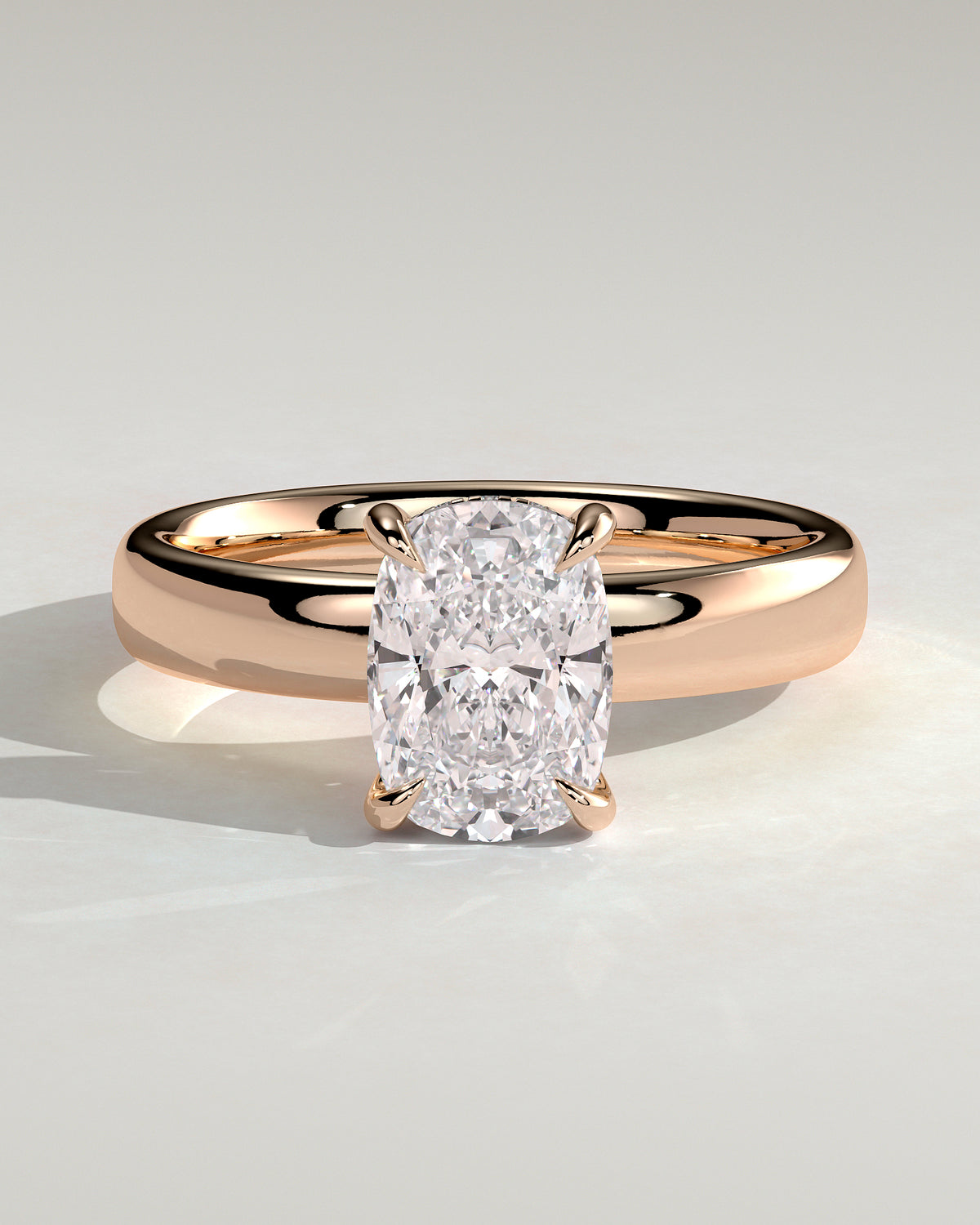 MET 0127 - 2 ct center stone - 18k Rose Gold source reference - front view