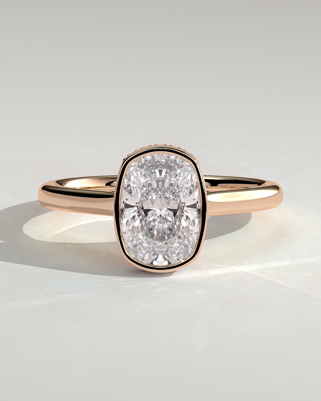 MET 0128 - 2 ct center stone - 18k Rose Gold source reference - front view