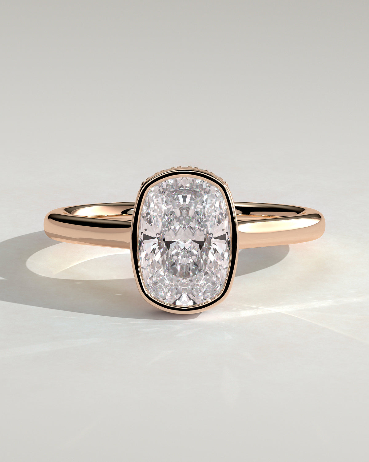 MET 0128 - 2 ct center stone - 18k Rose Gold source reference - front view