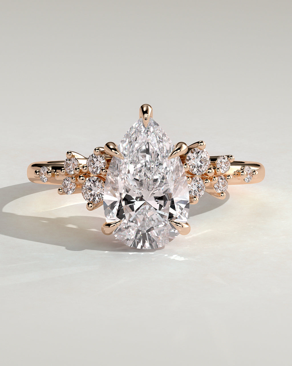 MET 0131 - 2 ct center stone - 18k Rose Gold source reference - front view