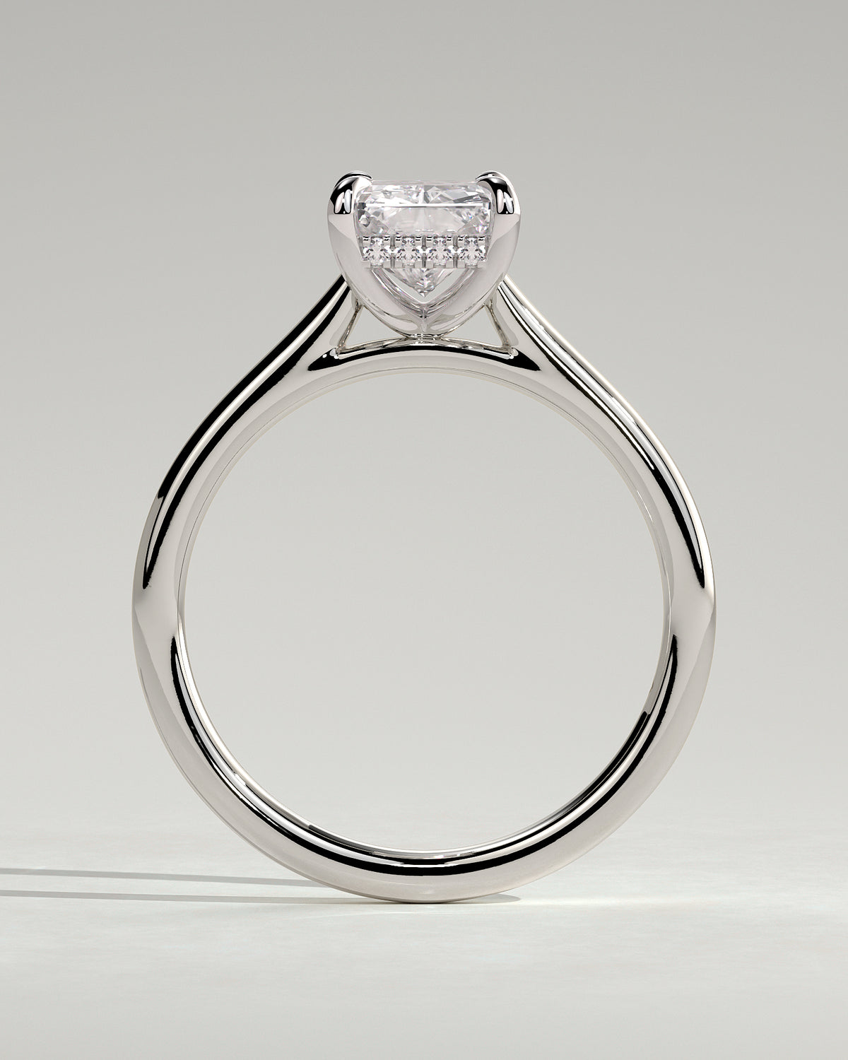 MET 0132 - 2 ct center stone - 18k White Gold source reference - setting detail view