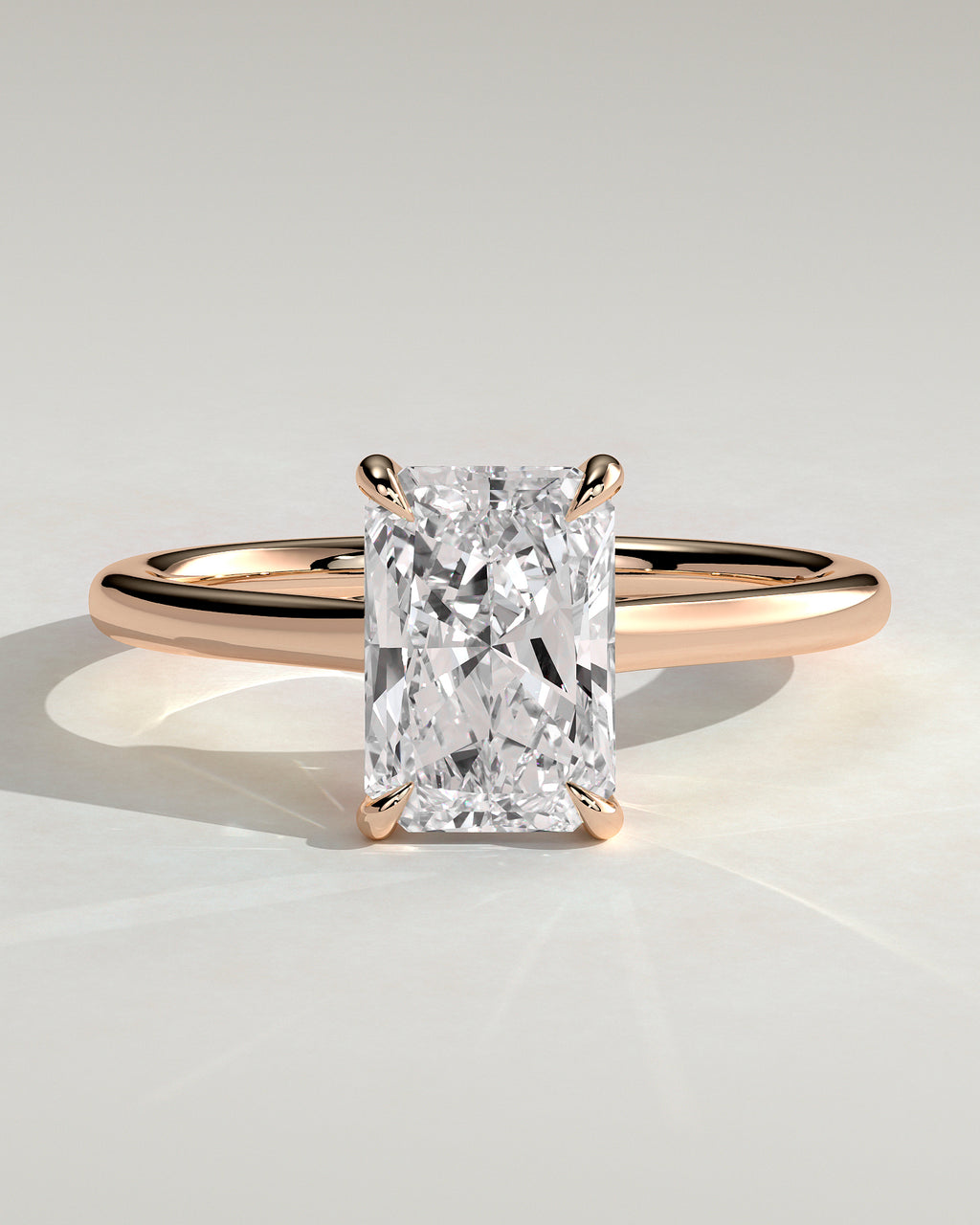 MET 0134 - 2 ct center stone - 18k Rose Gold source reference - front view