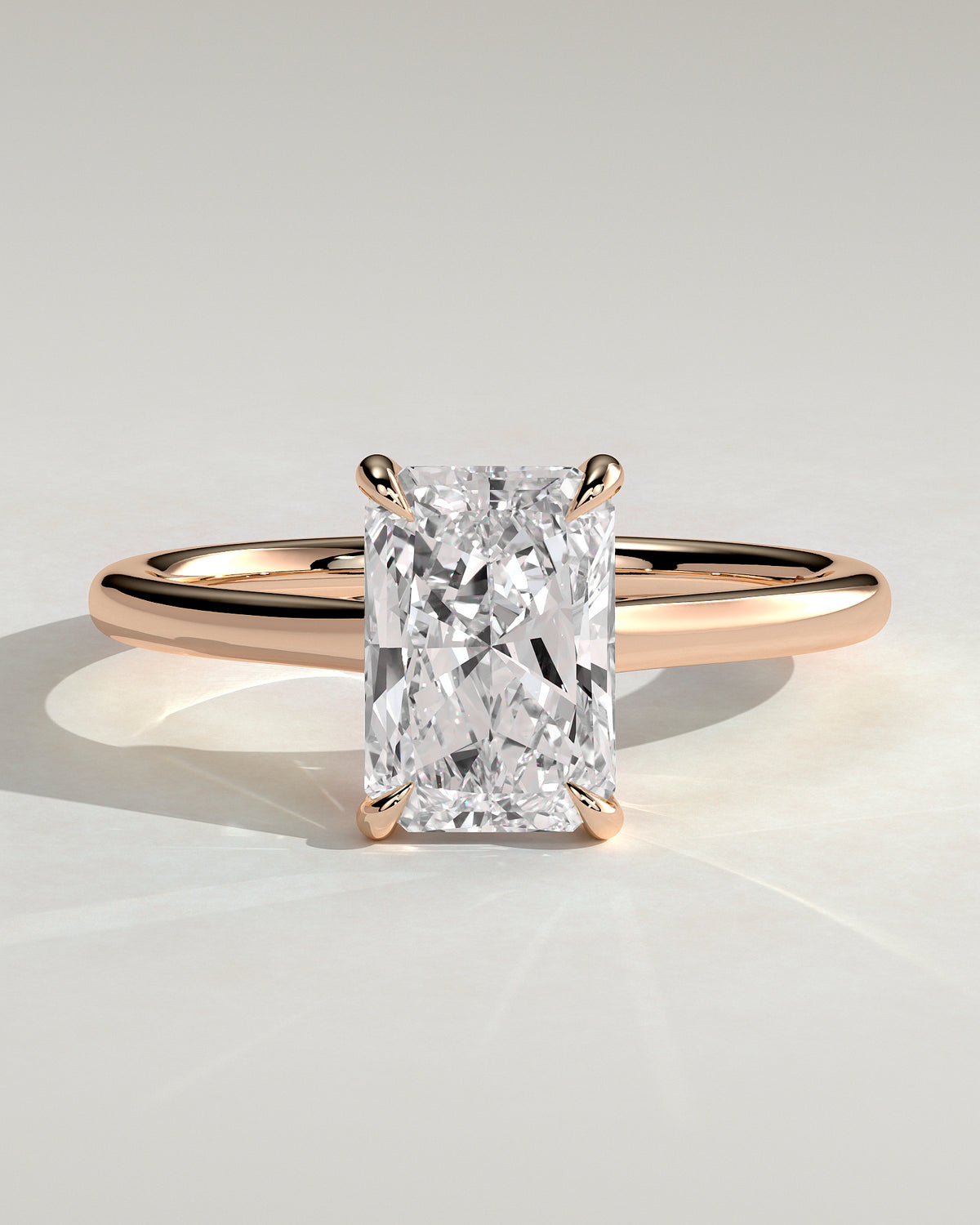 MET 0134 - 2 ct center stone - 18k Rose Gold source reference - front view