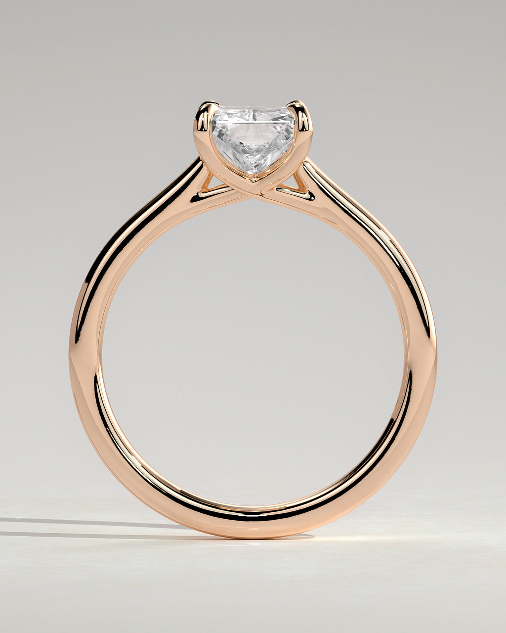 MET 0134 - 2 ct center stone - 18k Rose Gold source reference - setting detail view