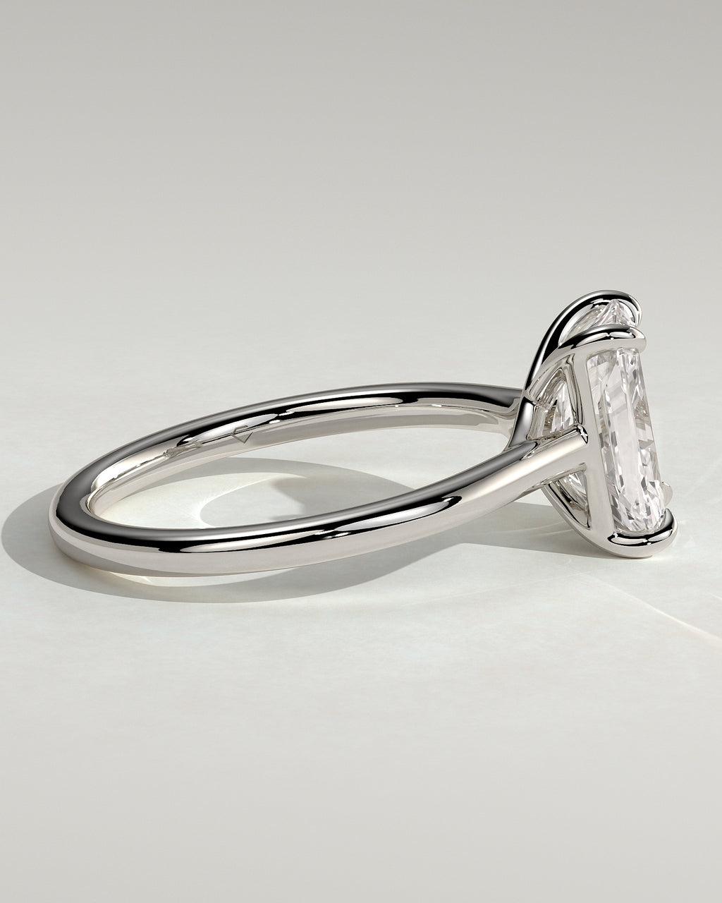 MET 0134 - 2 ct center stone - 18k White Gold source reference - setting detail view