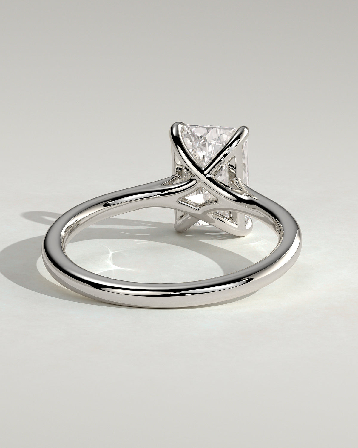 MET 0134 - 2 ct center stone - 18k White Gold source reference - setting detail view