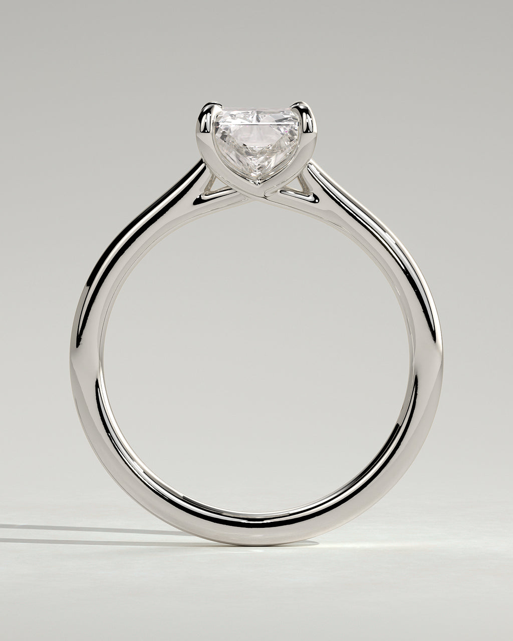 MET 0134 - 2 ct center stone - 18k White Gold source reference - setting detail view
