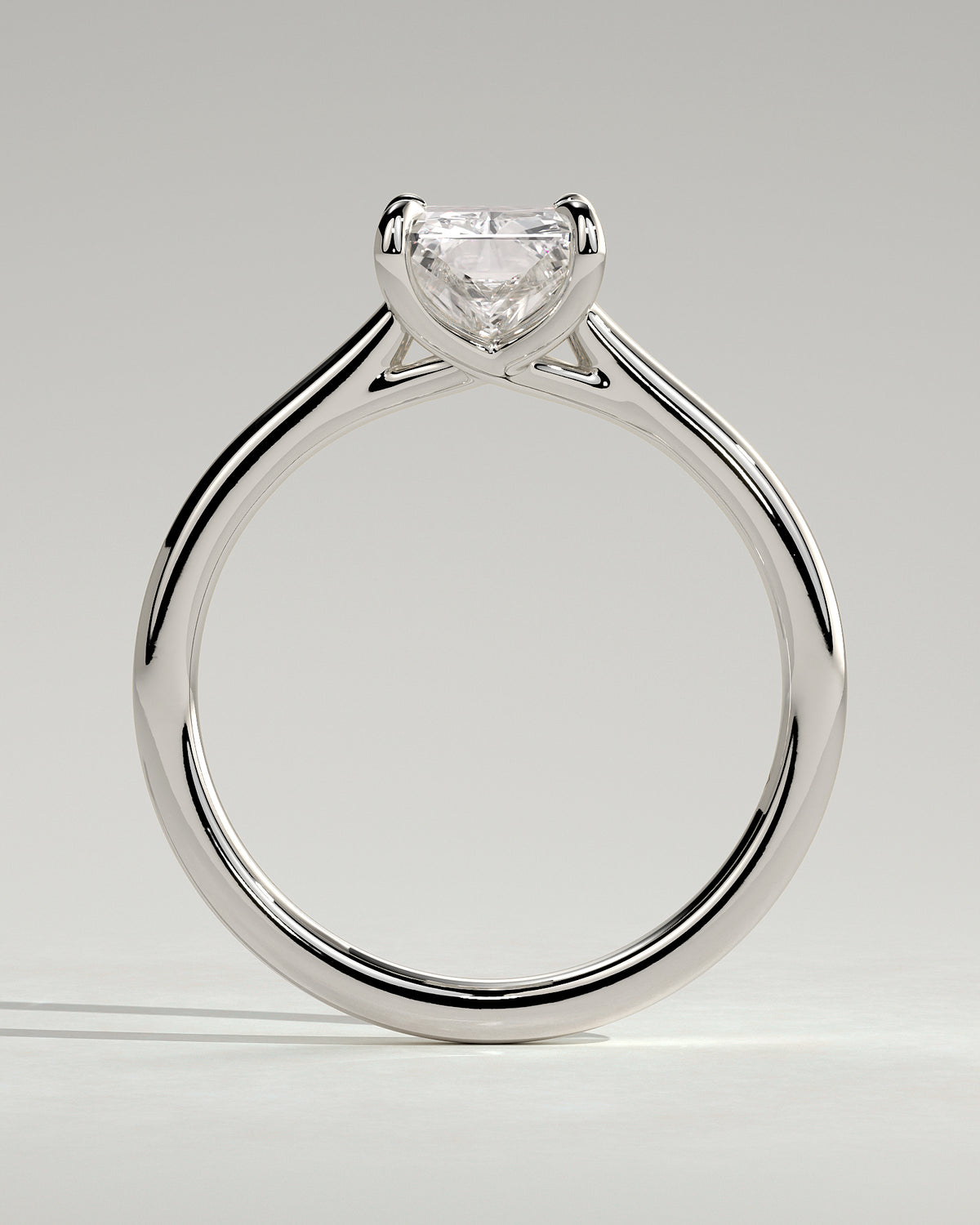MET 0134 - 2 ct center stone - 18k White Gold source reference - setting detail view