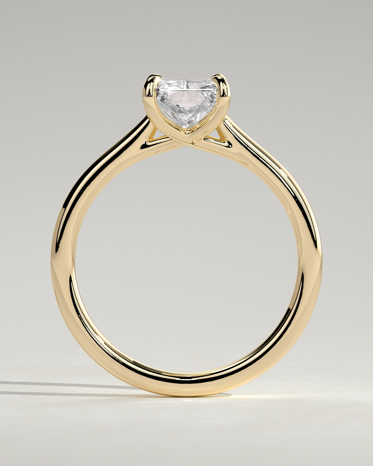 MET 0134 - 2 ct center stone - 18k Yellow Gold source reference - setting detail view