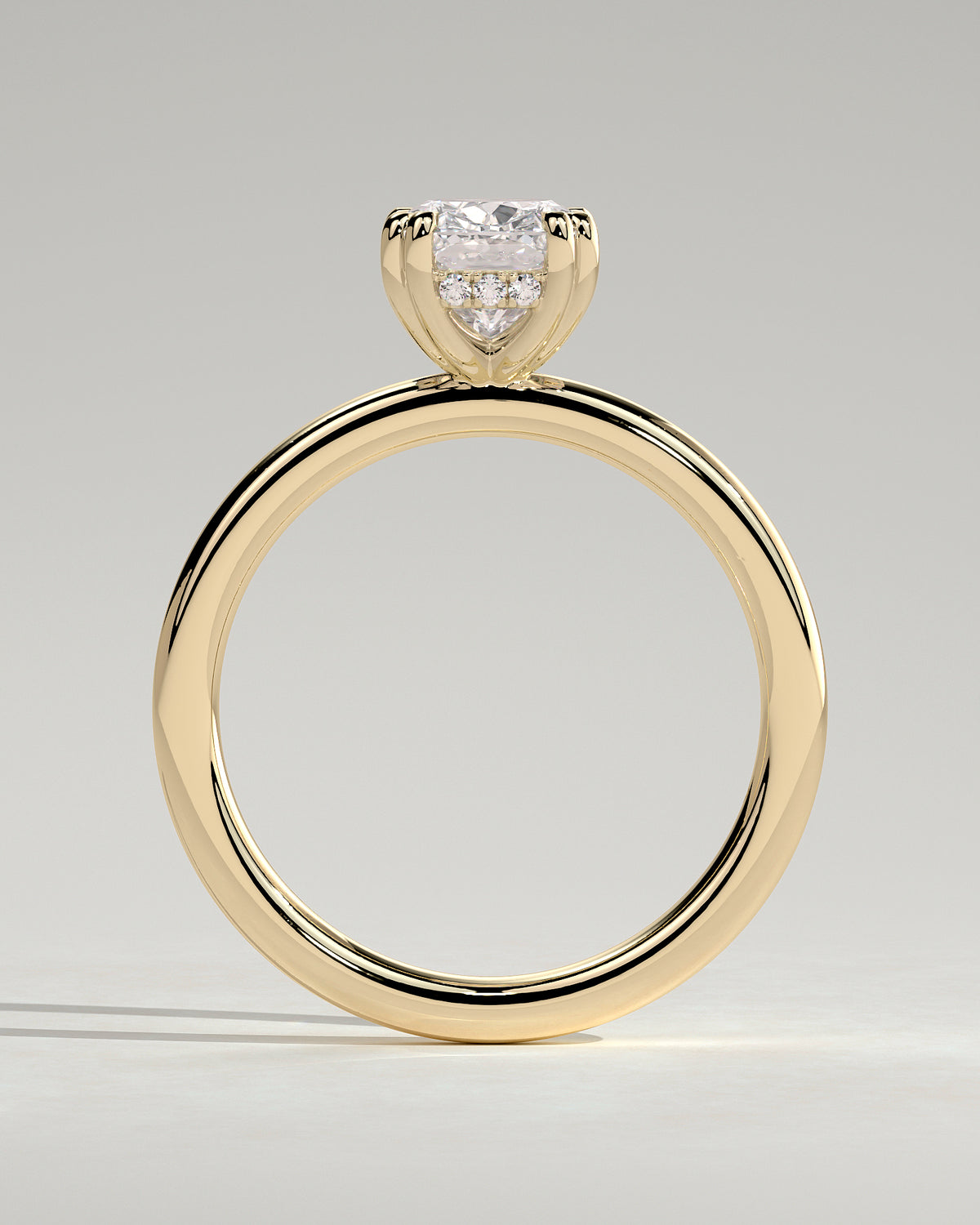 MET 0138 - 2 ct center stone - 18k Yellow Gold source reference - setting detail view