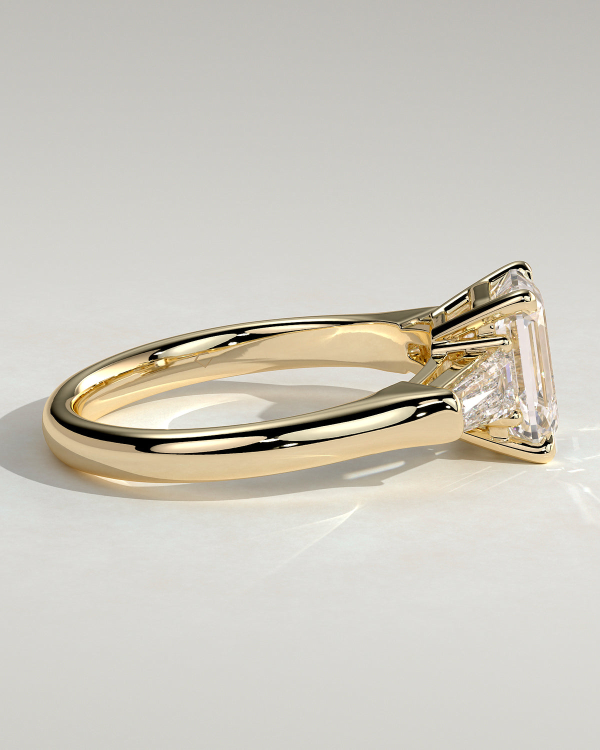MET 0140 - 2 ct center stone - 18k Yellow Gold source reference - setting detail view