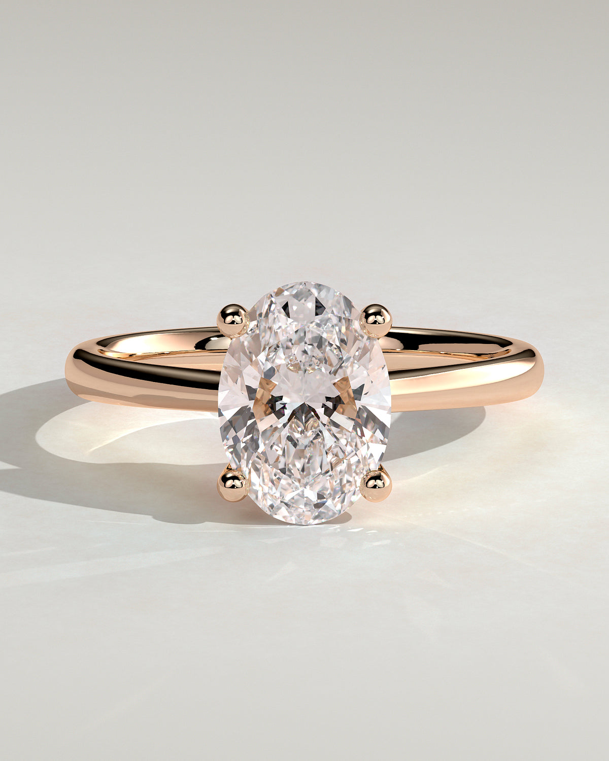 MET 0143 - 2 ct center stone - 18k Rose Gold source reference - front view