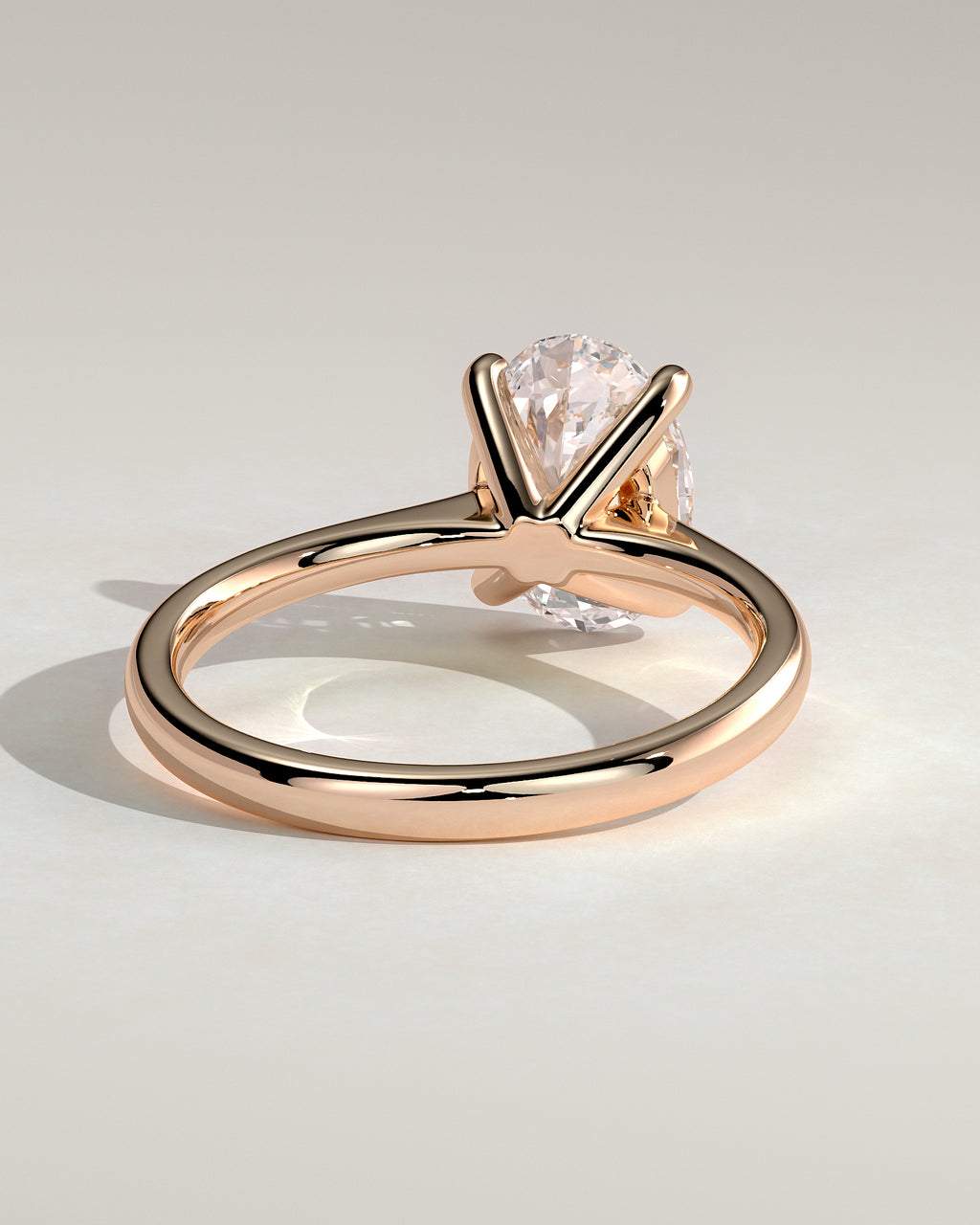 MET 0143 - 2 ct center stone - 18k Rose Gold source reference - setting detail view