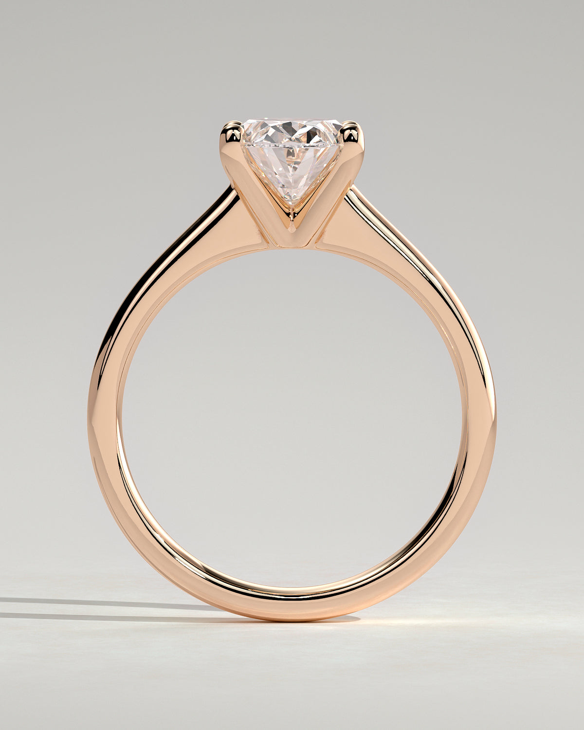MET 0143 - 2 ct center stone - 18k Rose Gold source reference - setting detail view