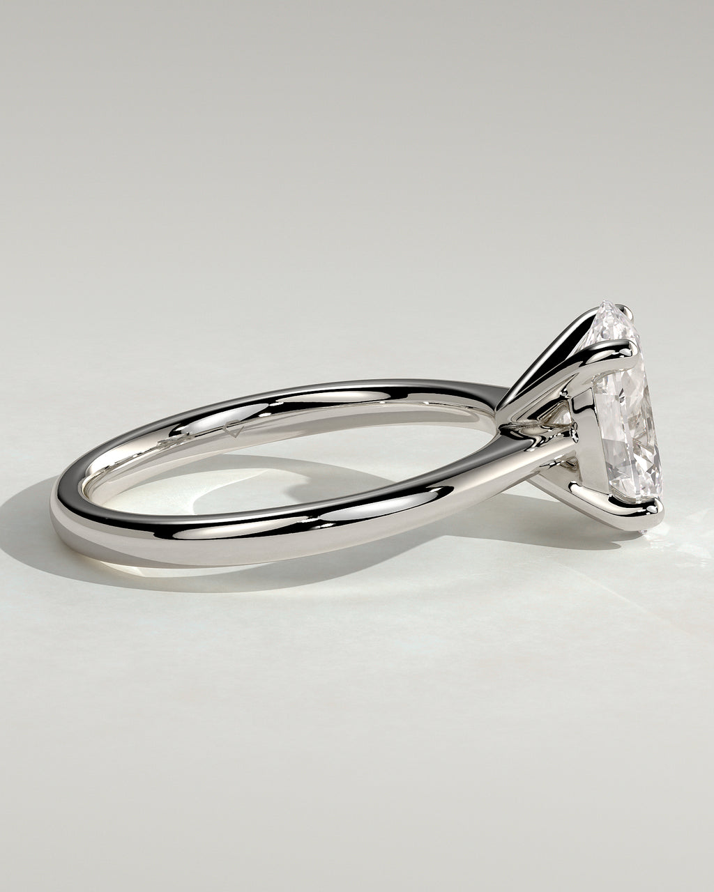 MET 0143 - 2 ct center stone - 18k White Gold source reference - setting detail view