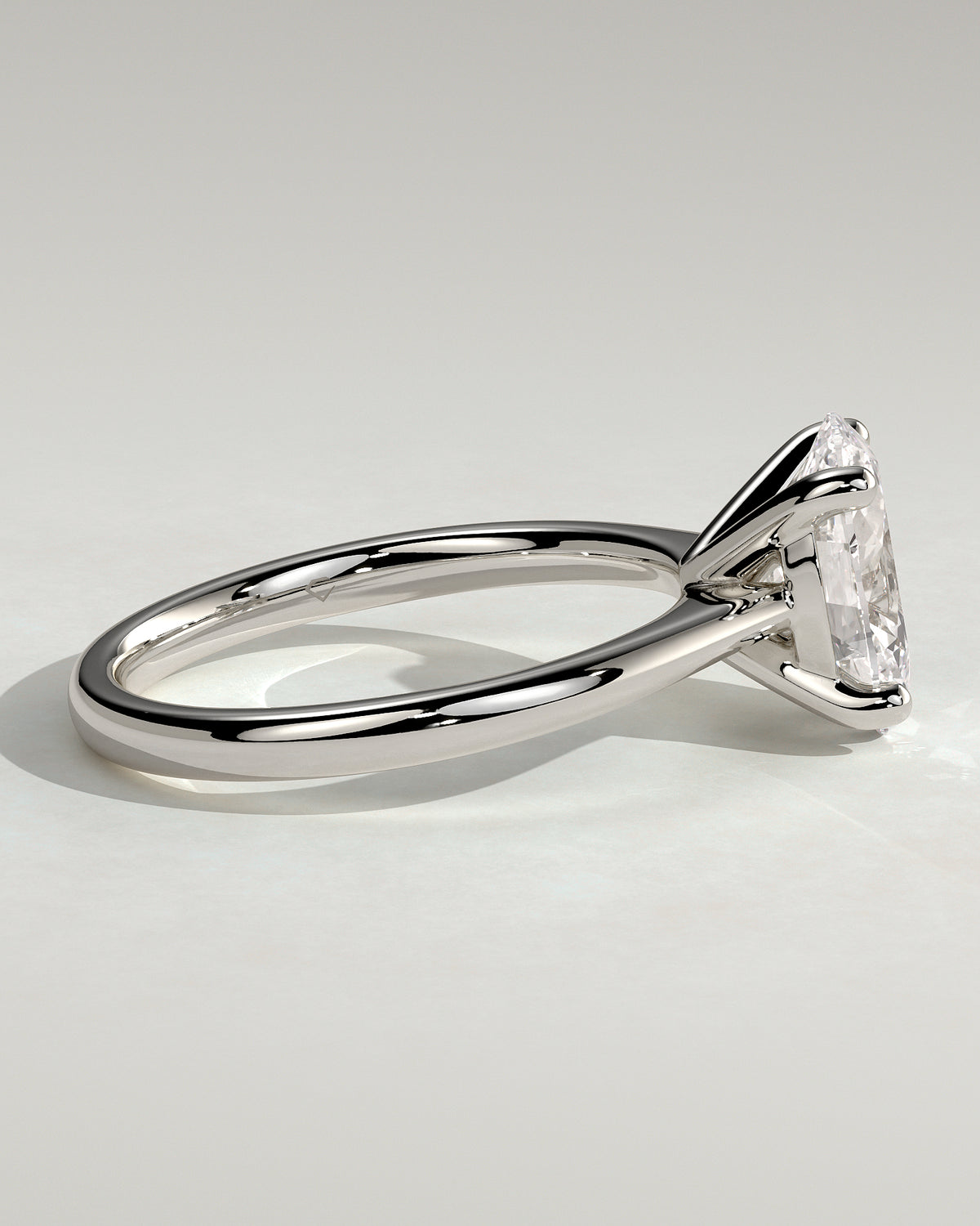 MET 0143 - 2 ct center stone - 18k White Gold source reference - setting detail view