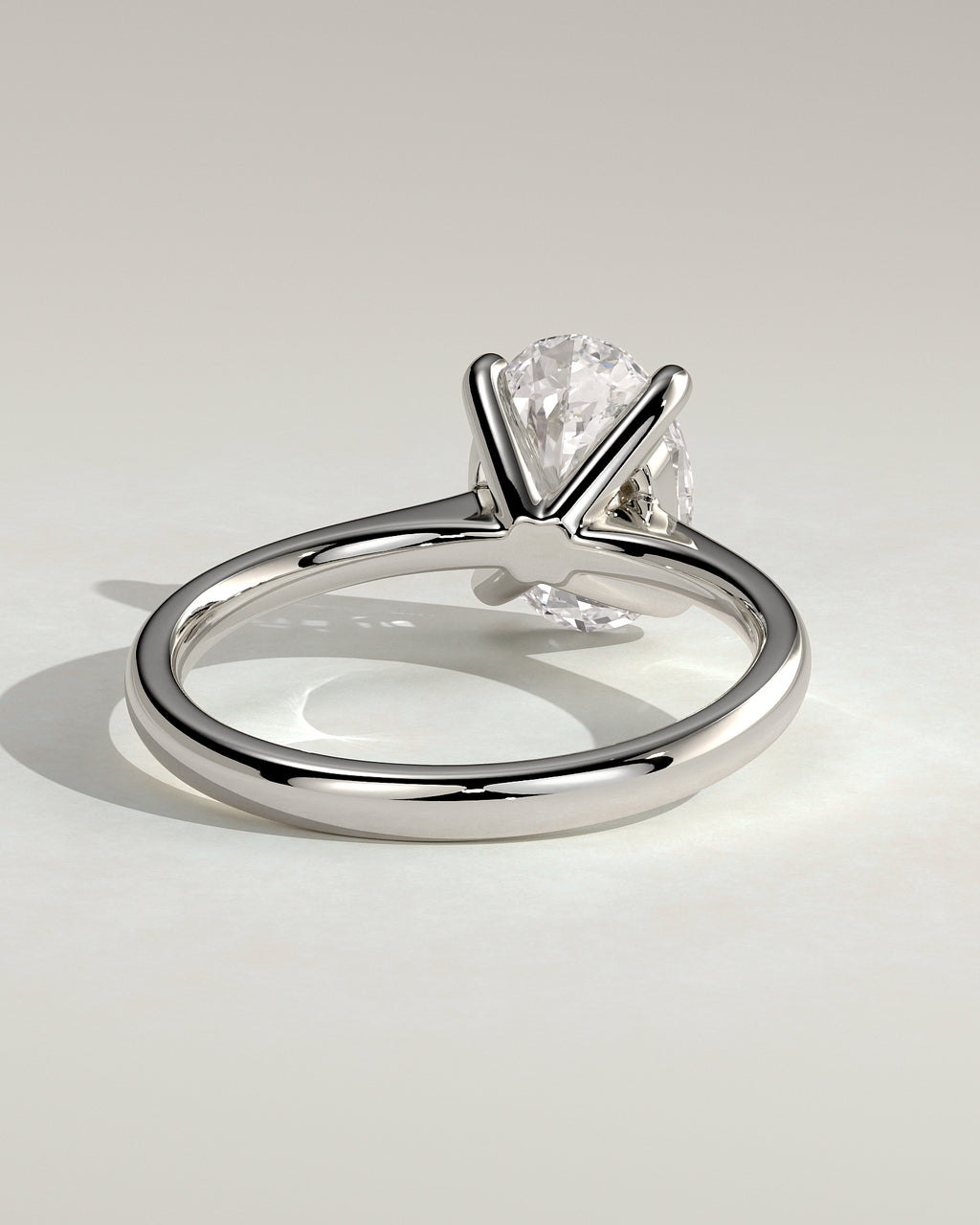 MET 0143 - 2 ct center stone - 18k White Gold source reference - setting detail view