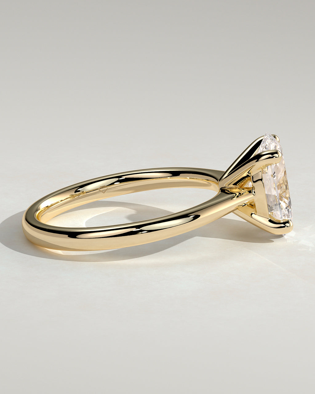 MET 0143 - 2 ct center stone - 18k Yellow Gold source reference - setting detail view