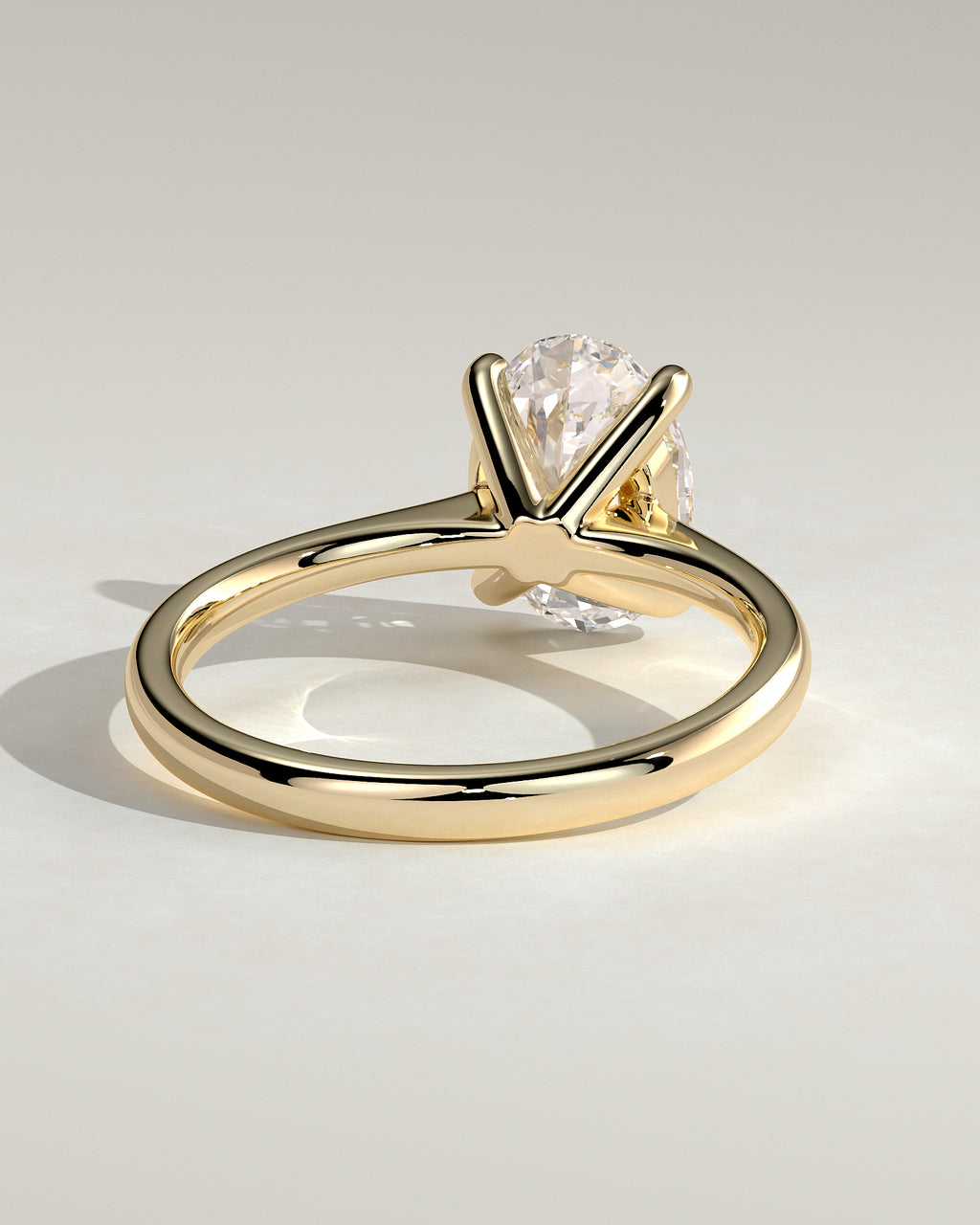 MET 0143 - 2 ct center stone - 18k Yellow Gold source reference - setting detail view