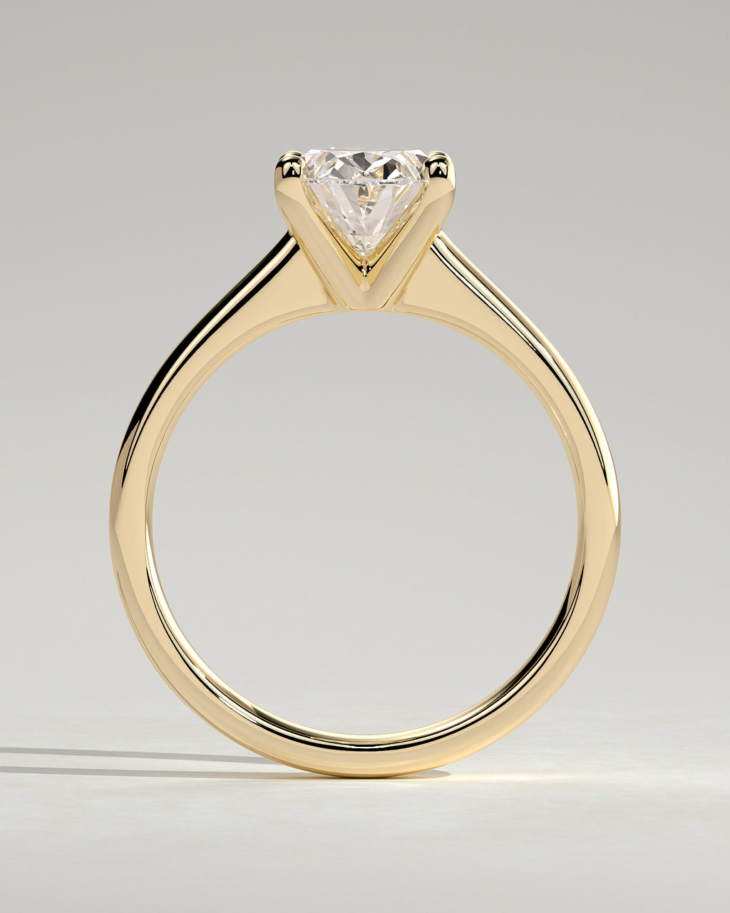 MET 0143 - 2 ct center stone - 18k Yellow Gold source reference - setting detail view