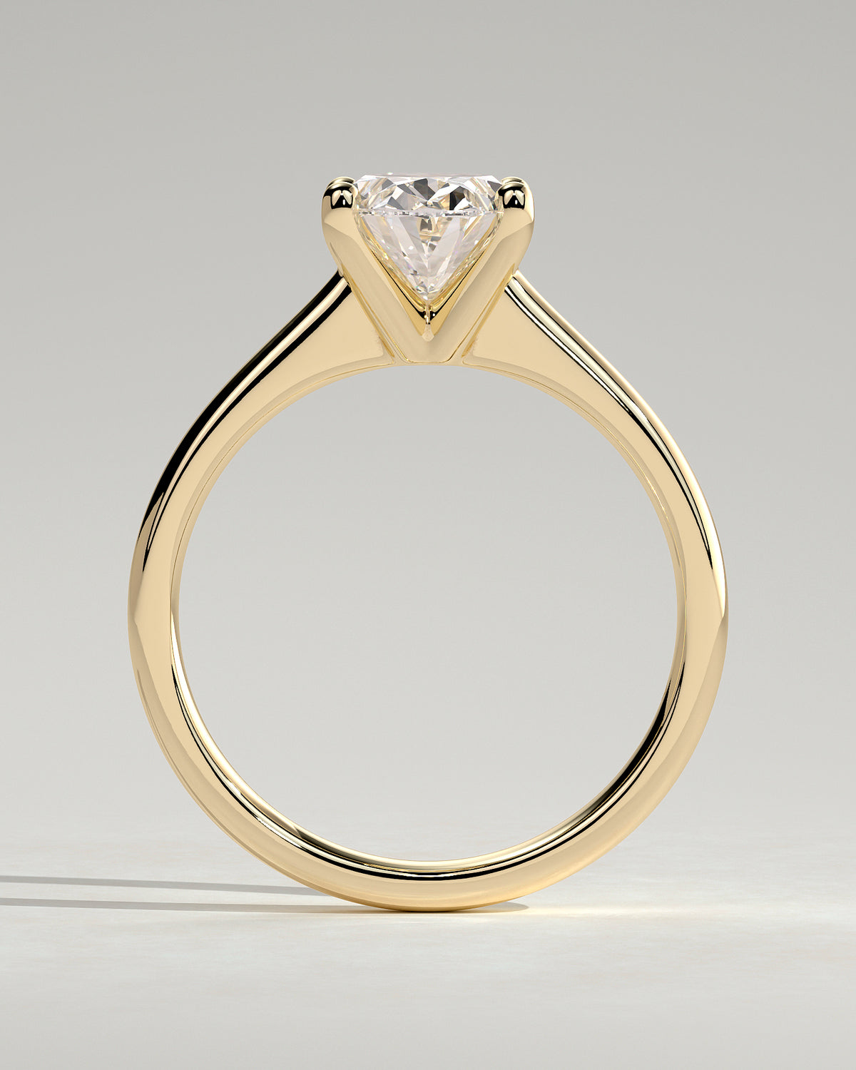 MET 0143 - 2 ct center stone - 18k Yellow Gold source reference - setting detail view