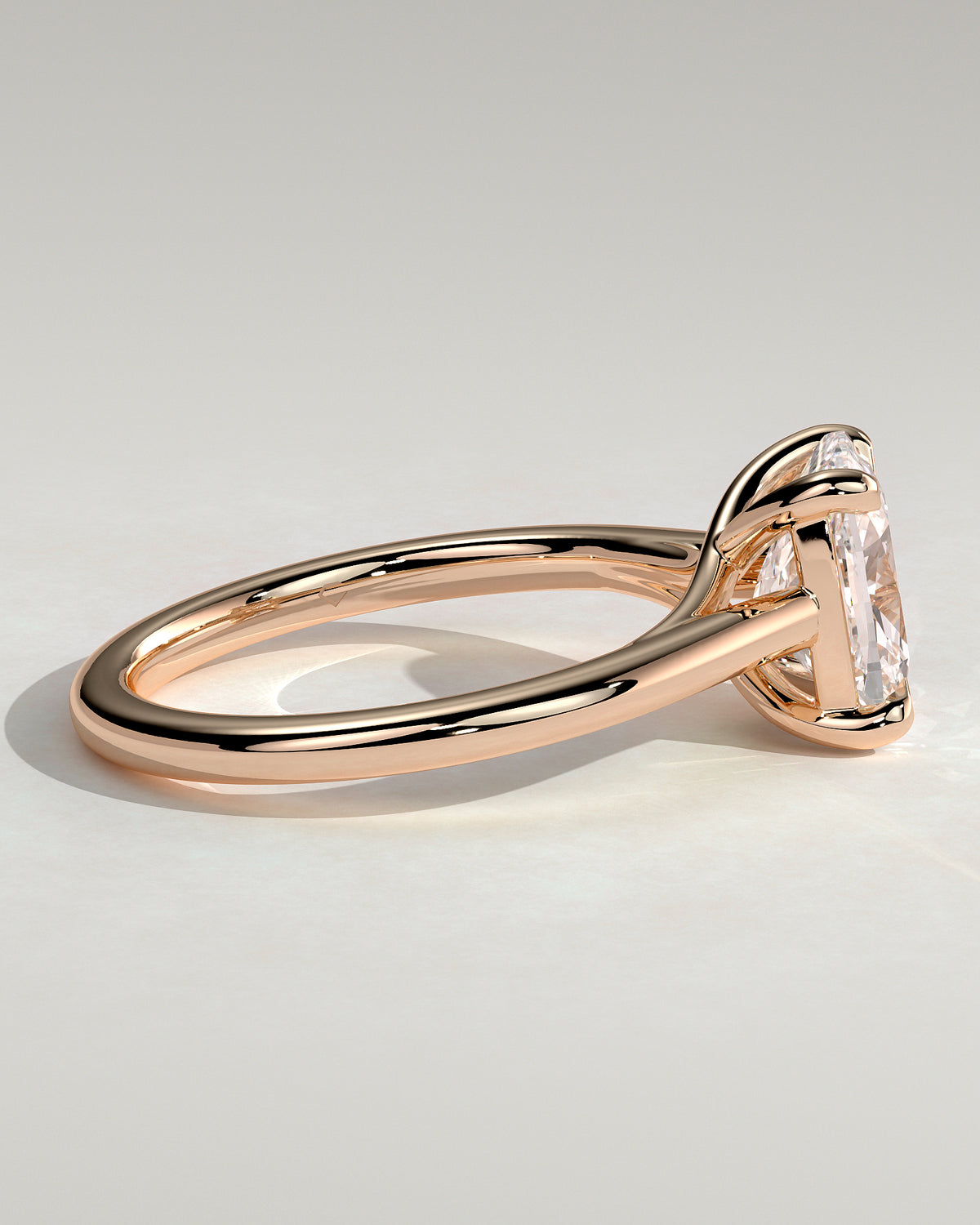 MET 0150 - 2 ct center stone - 18k Rose Gold source reference - setting detail view