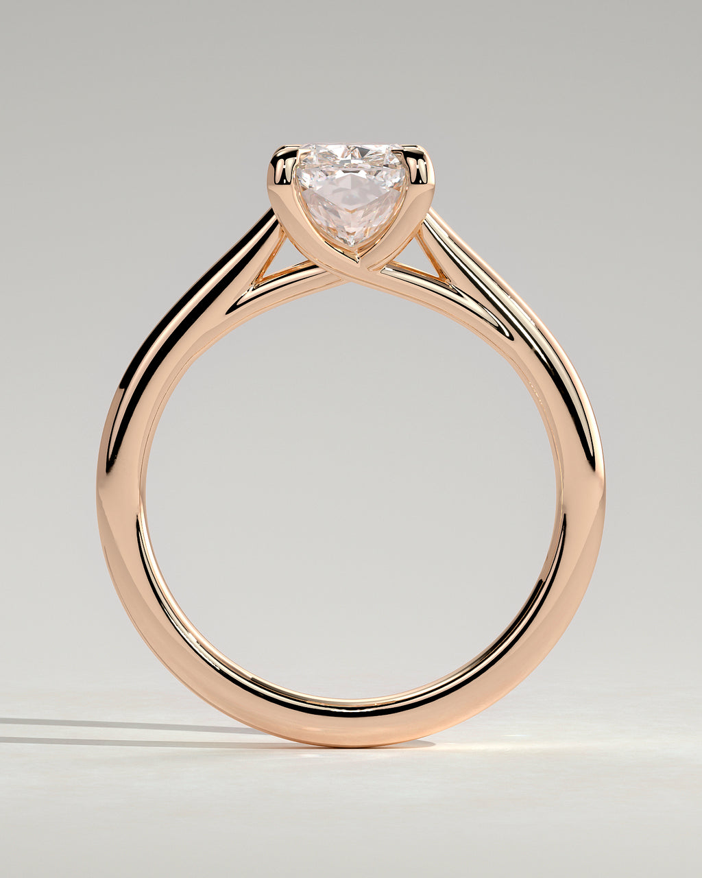 MET 0150 - 2 ct center stone - 18k Rose Gold source reference - setting detail view