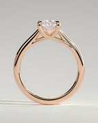 MET 0150 - 2 ct center stone - 18k Rose Gold source reference - setting detail view