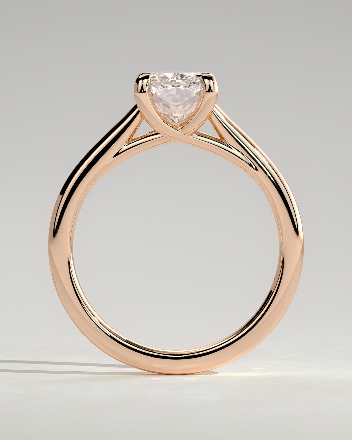 MET 0150 - 2 ct center stone - 18k Rose Gold source reference - setting detail view
