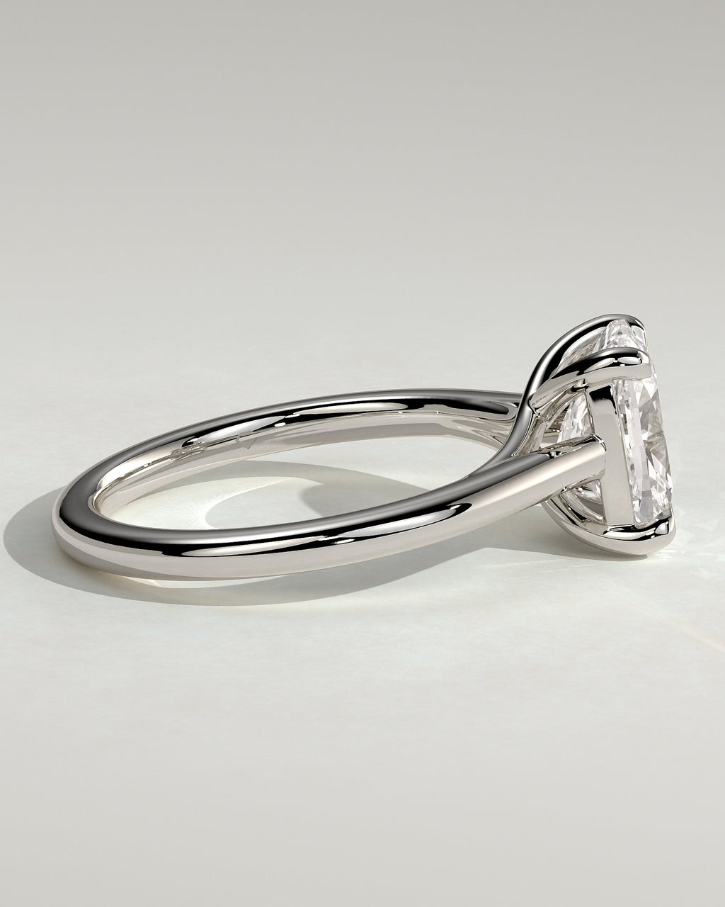 MET 0150 - 2 ct center stone - 18k White Gold source reference - setting detail view