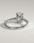 MET 0150 - 2 ct center stone - 18k White Gold source reference - setting detail view